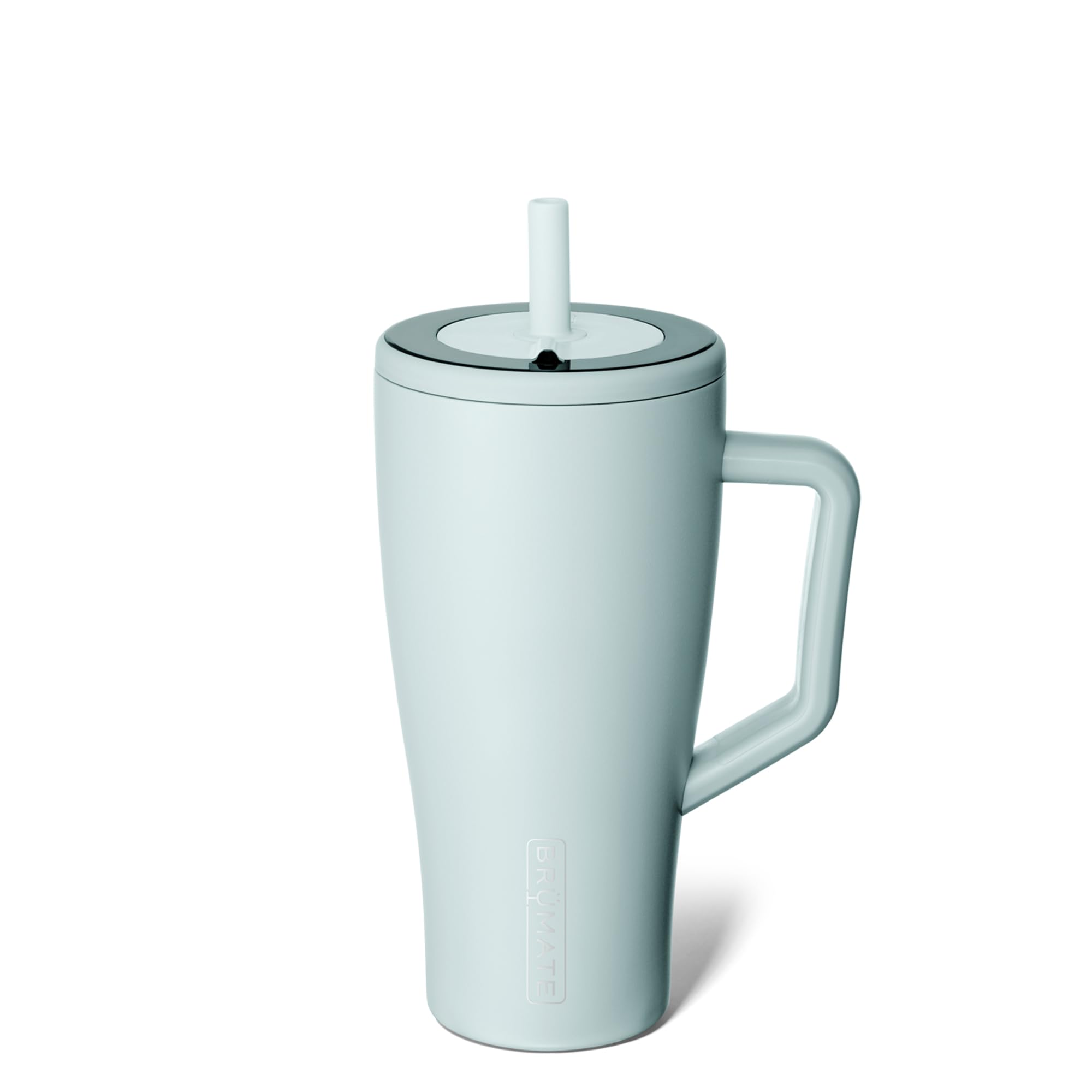 BrüMate Era 40 oz Tumbler with Handle and Straw | 100% Leakproof Insulated Tumbler with Lid and Straw | Made of Stainless Steel | Cup Holder Friendly Base | 40oz (Mocha)