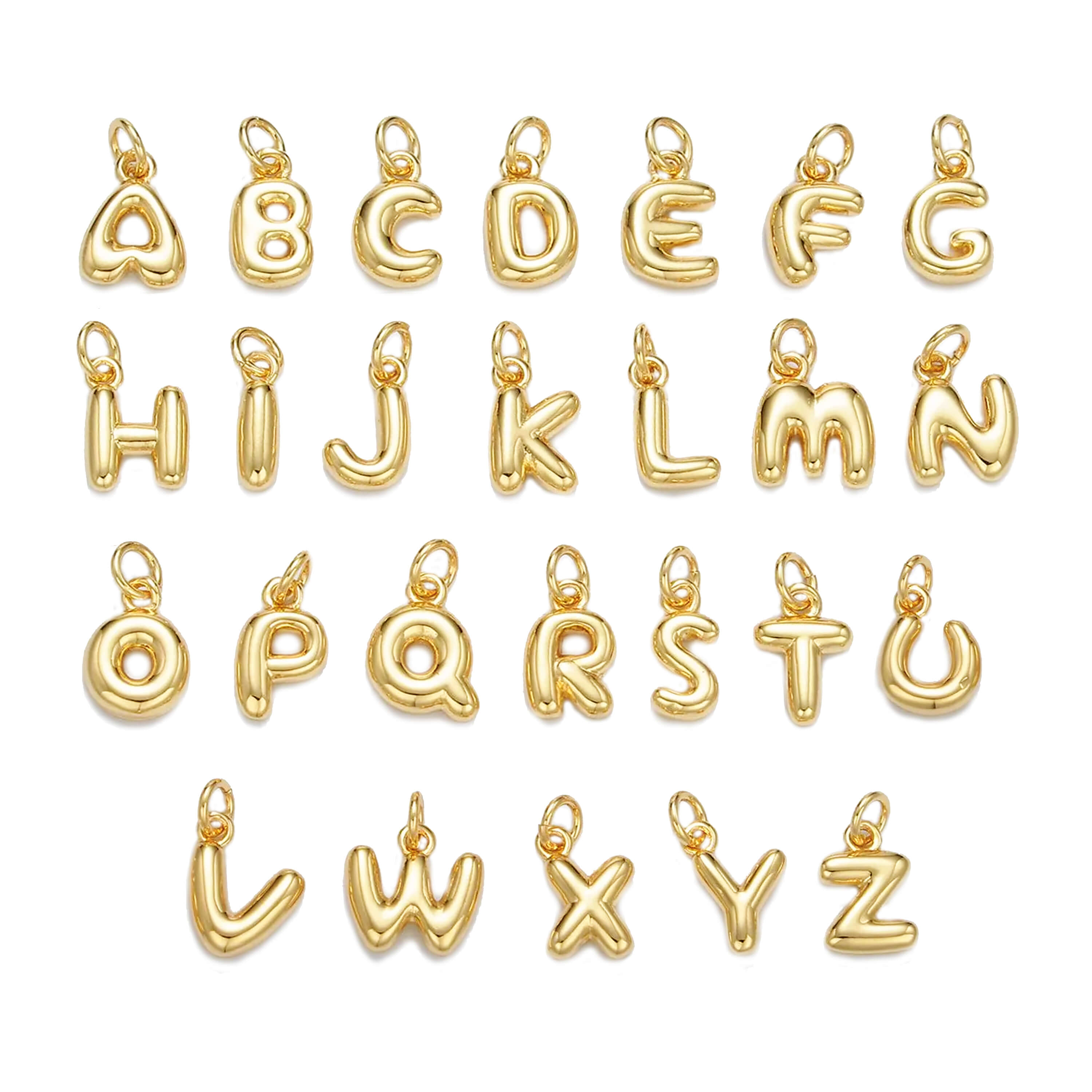 Bubble Letter Charms