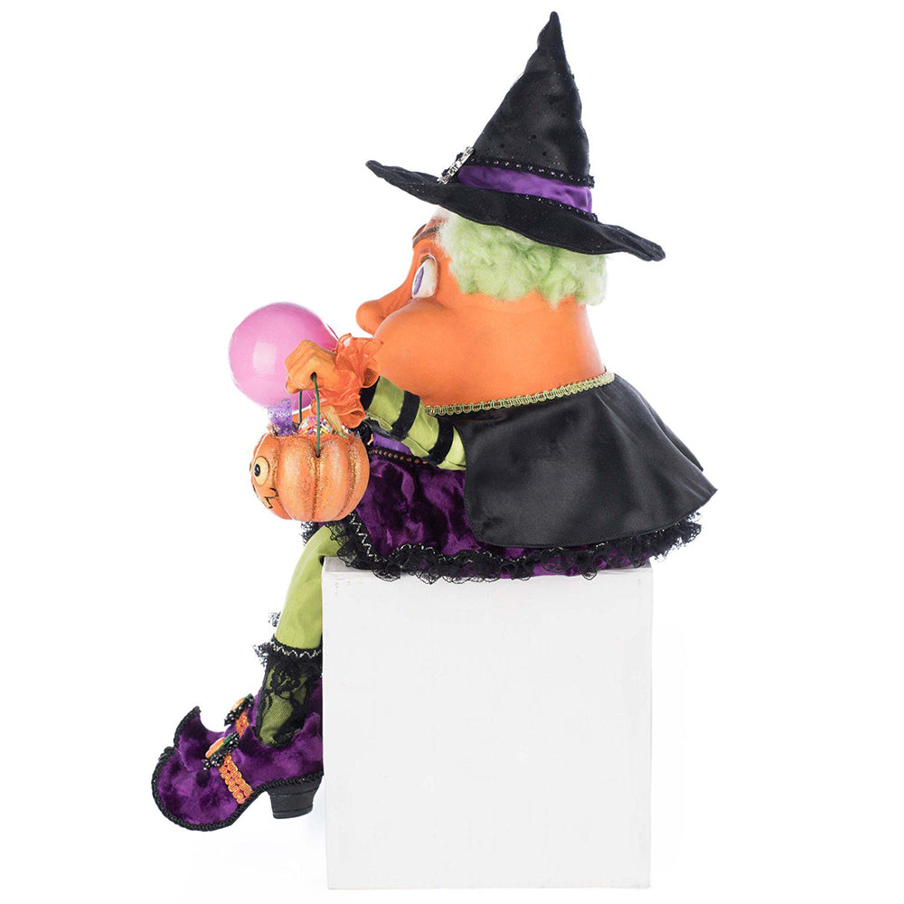 Bubbles the Witch Candy Corn Ledge Sitter by Katherine's Collection