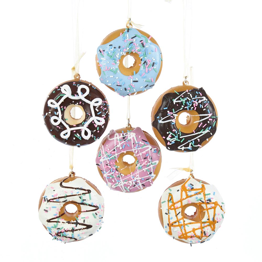Foam Donut Ornament - Strawberry