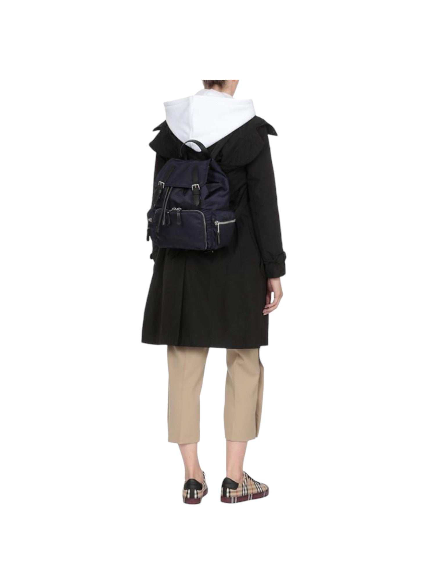 Burberry Medium Nylon 'Rucksack' Backpack, Navy