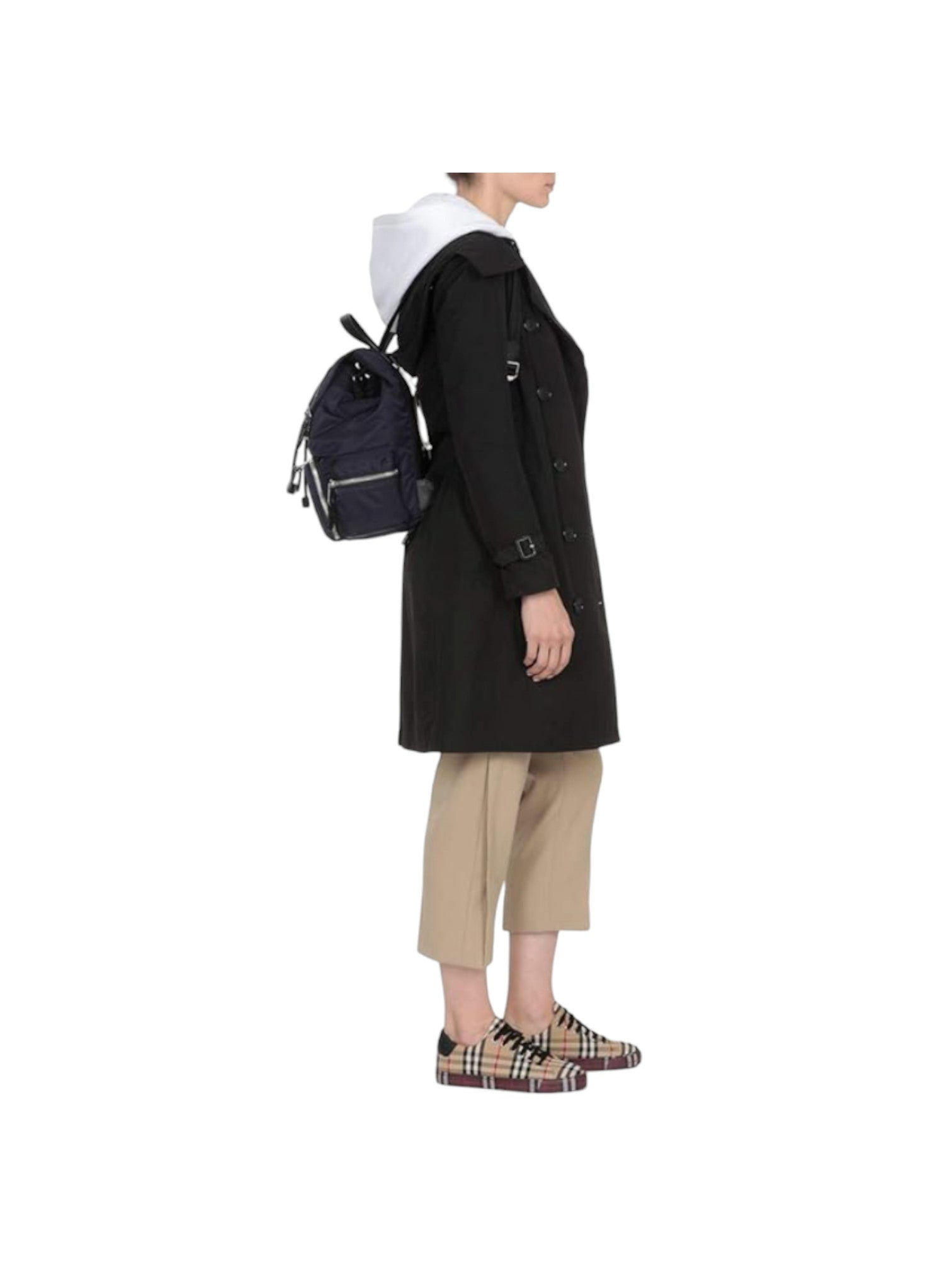 Burberry Medium Nylon 'Rucksack' Backpack, Navy