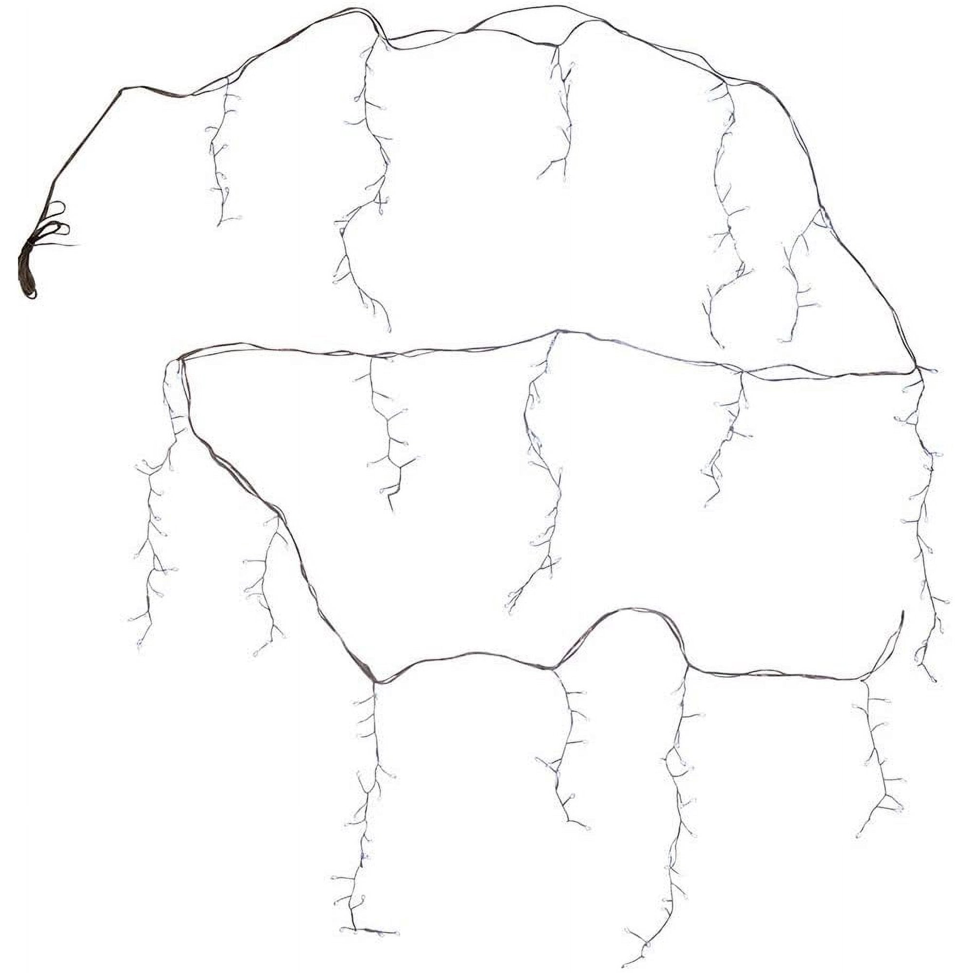 220-Light Starburst Cool White LED Icicle Light Set