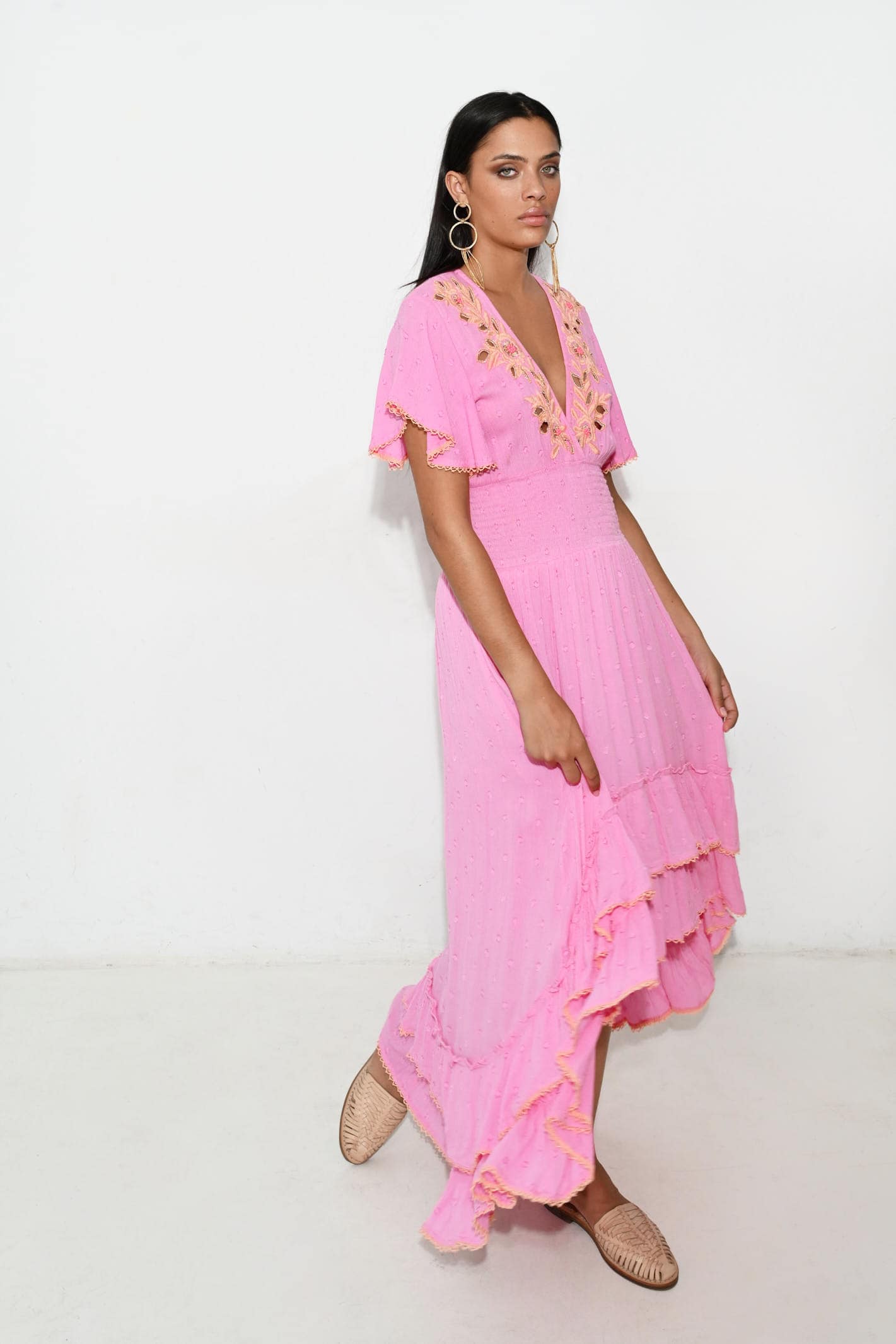 LULA ASYMMETRICAL PINK DRESS