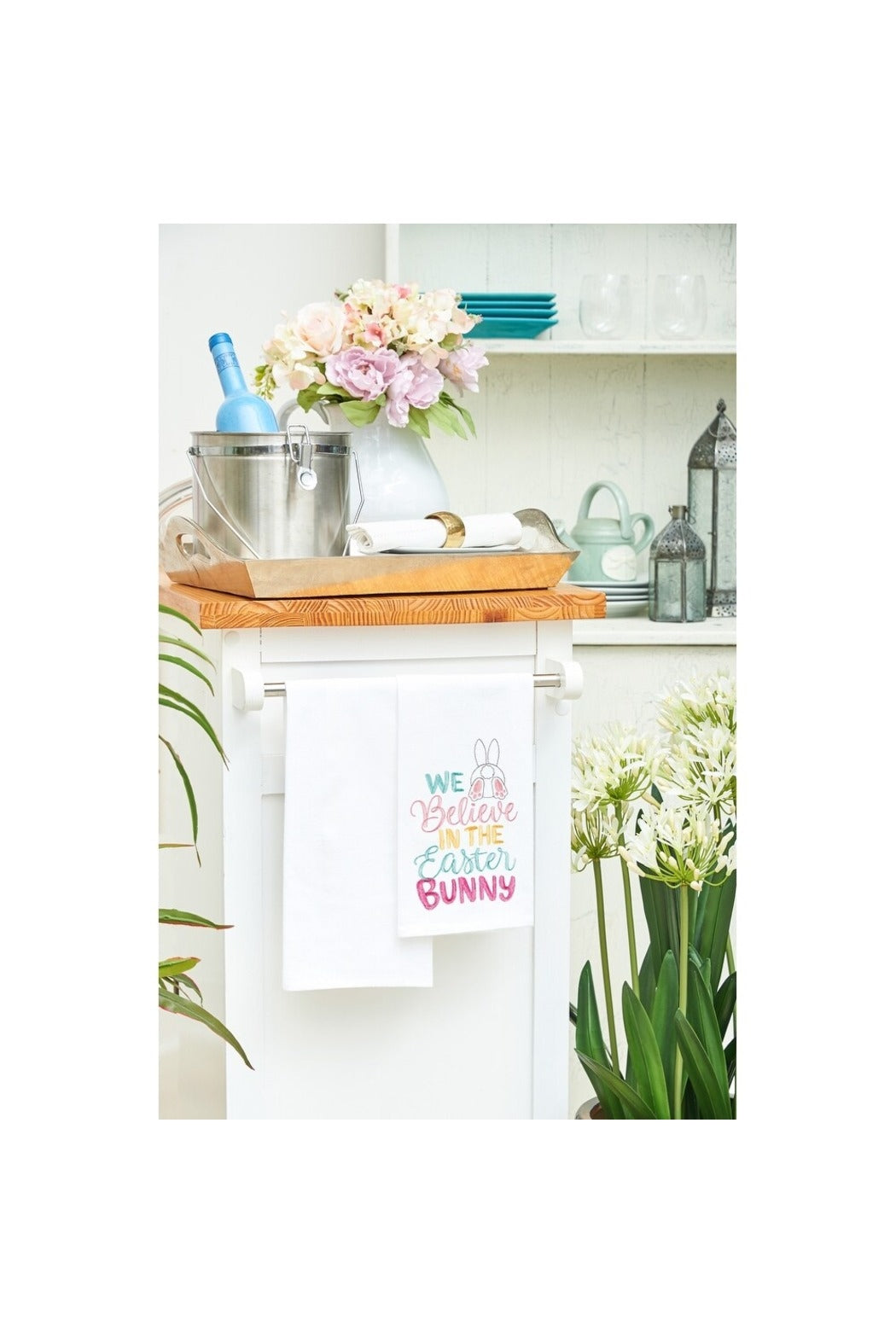 "We Believe In The Easter Bunny" Kitchen Towel