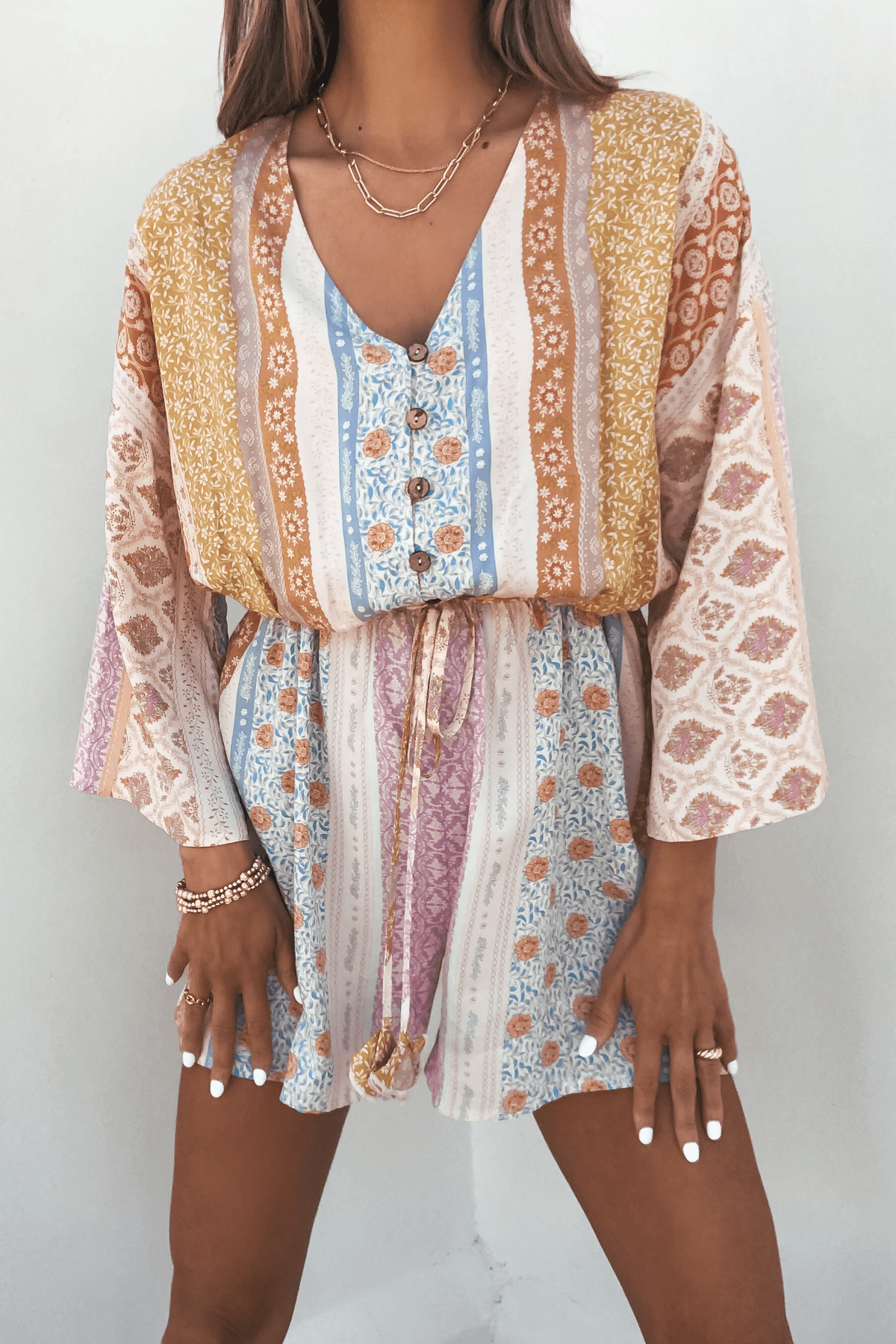 Callie's Painted Days Multi Print Romper