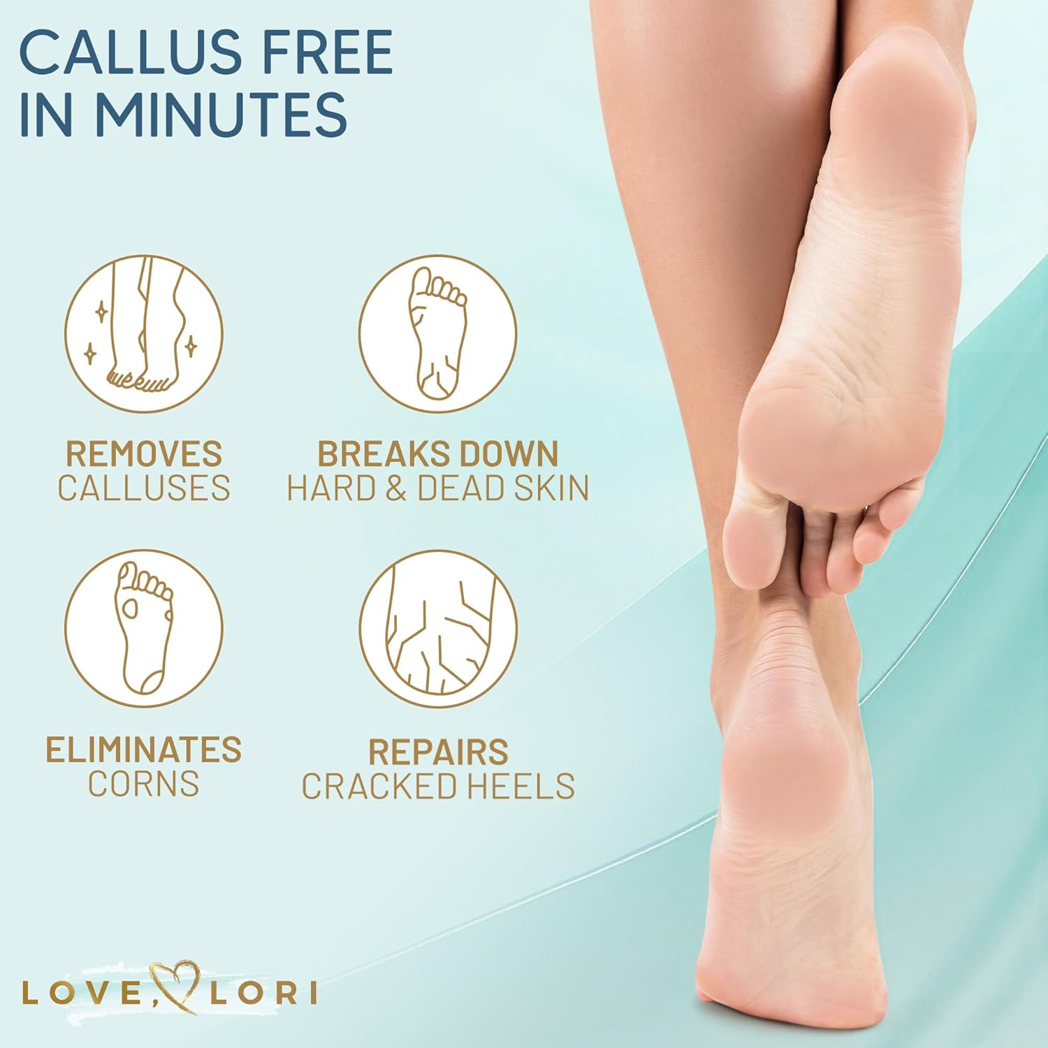 Callus Remover for Feet (Extra Strength) Foot Callus Remover Gel - Feet Scrubber, Pedicure Spa Tools, 6oz