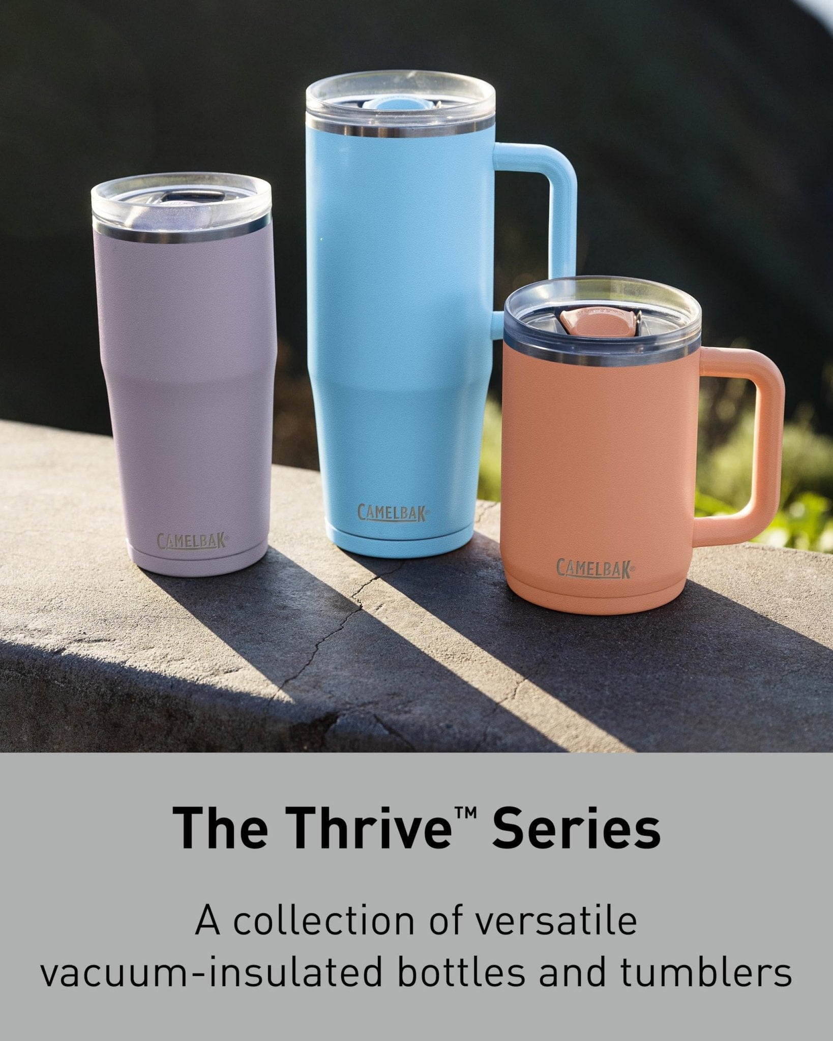 CamelBak Thrive Leak-Proof 16 oz Mug, Insulated Stainless Steel - for Travel, Coffee, Tea, hot Beverages - Spill Proof - Cup-Holder Compatible, Navy
