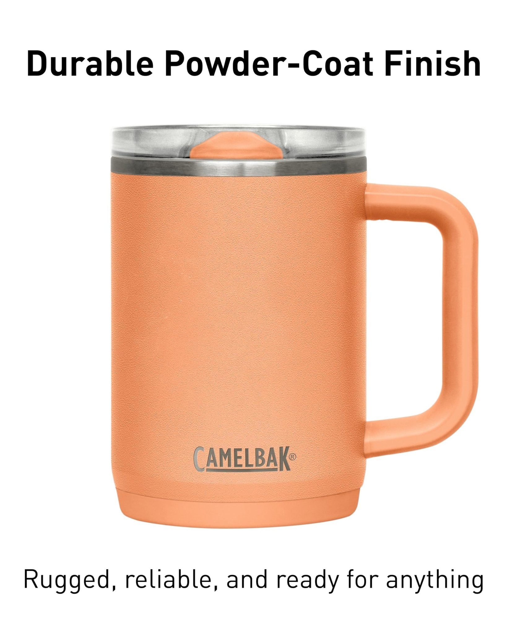 CamelBak Thrive Leak-Proof 16 oz Mug, Insulated Stainless Steel - for Travel, Coffee, Tea, hot Beverages - Spill Proof - Cup-Holder Compatible, Navy