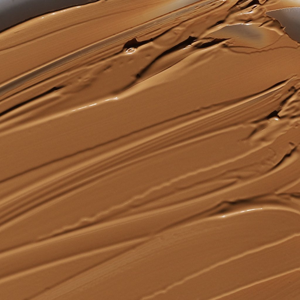 swatch of bronzer- candy paint, morning view - half caked makeup