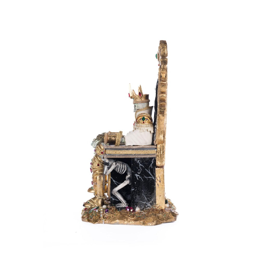Captain Skully Swashbuckler Pirate King In Chair by Katherine's Collection