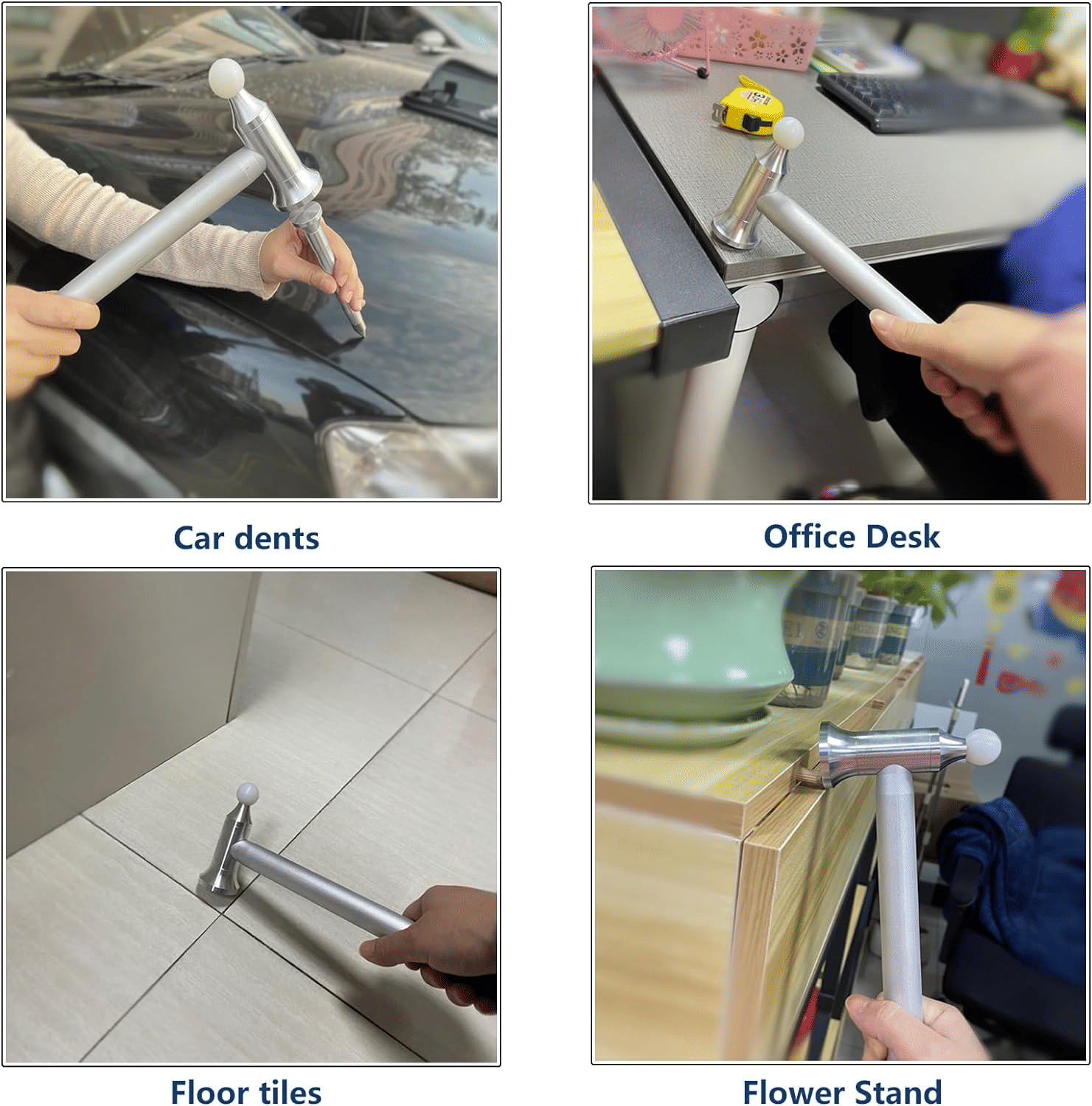 Car Dent Repair Hammer 25-piece set - Dent Remover Tool Polishing hammer, paint-free removal tool Bump repair body DIY high point for car body motorcycle refrigerator and ding hail dent removal