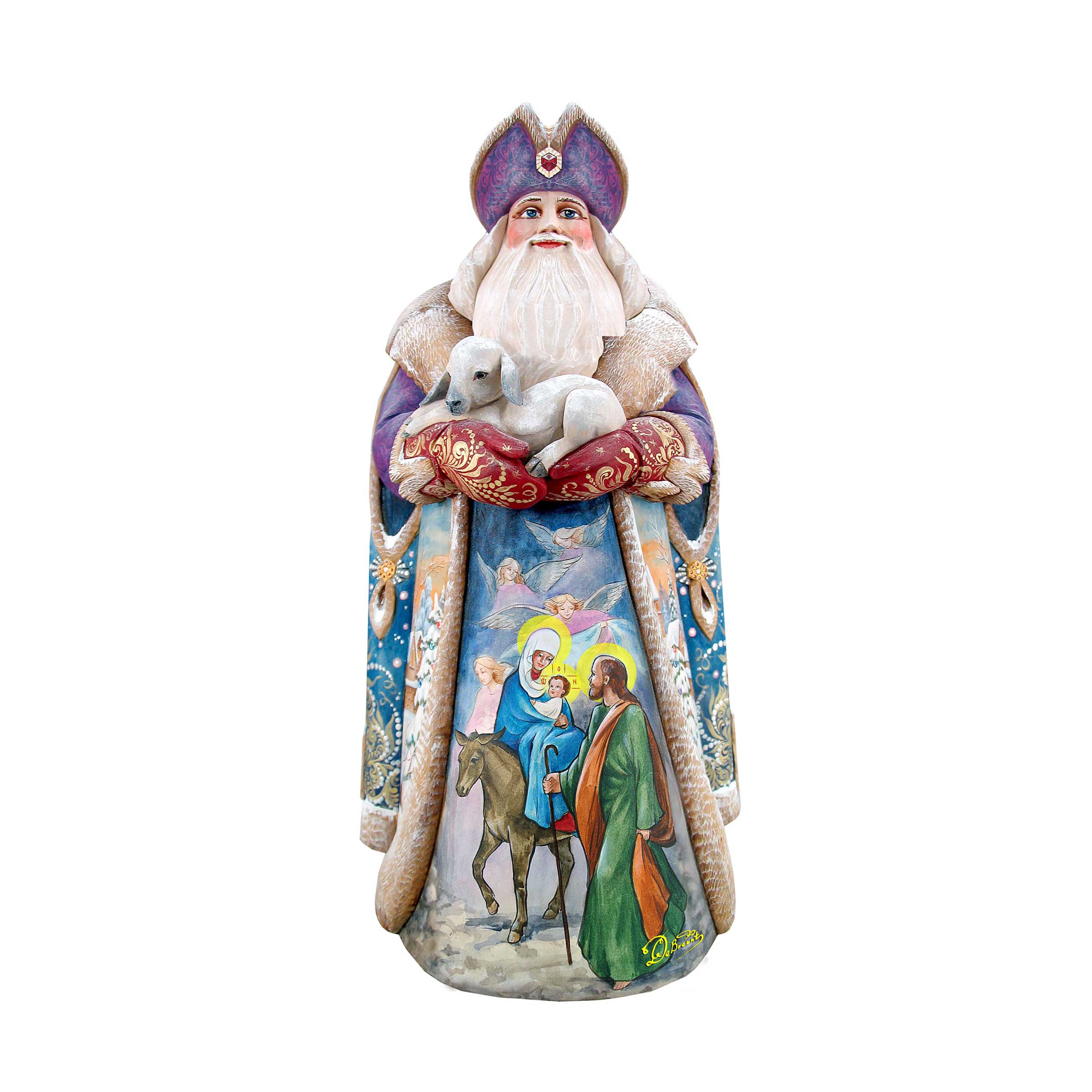 Santa And the Guardian Angels Door Decor by G. DeBrekht - Christmas Decor - 811832H