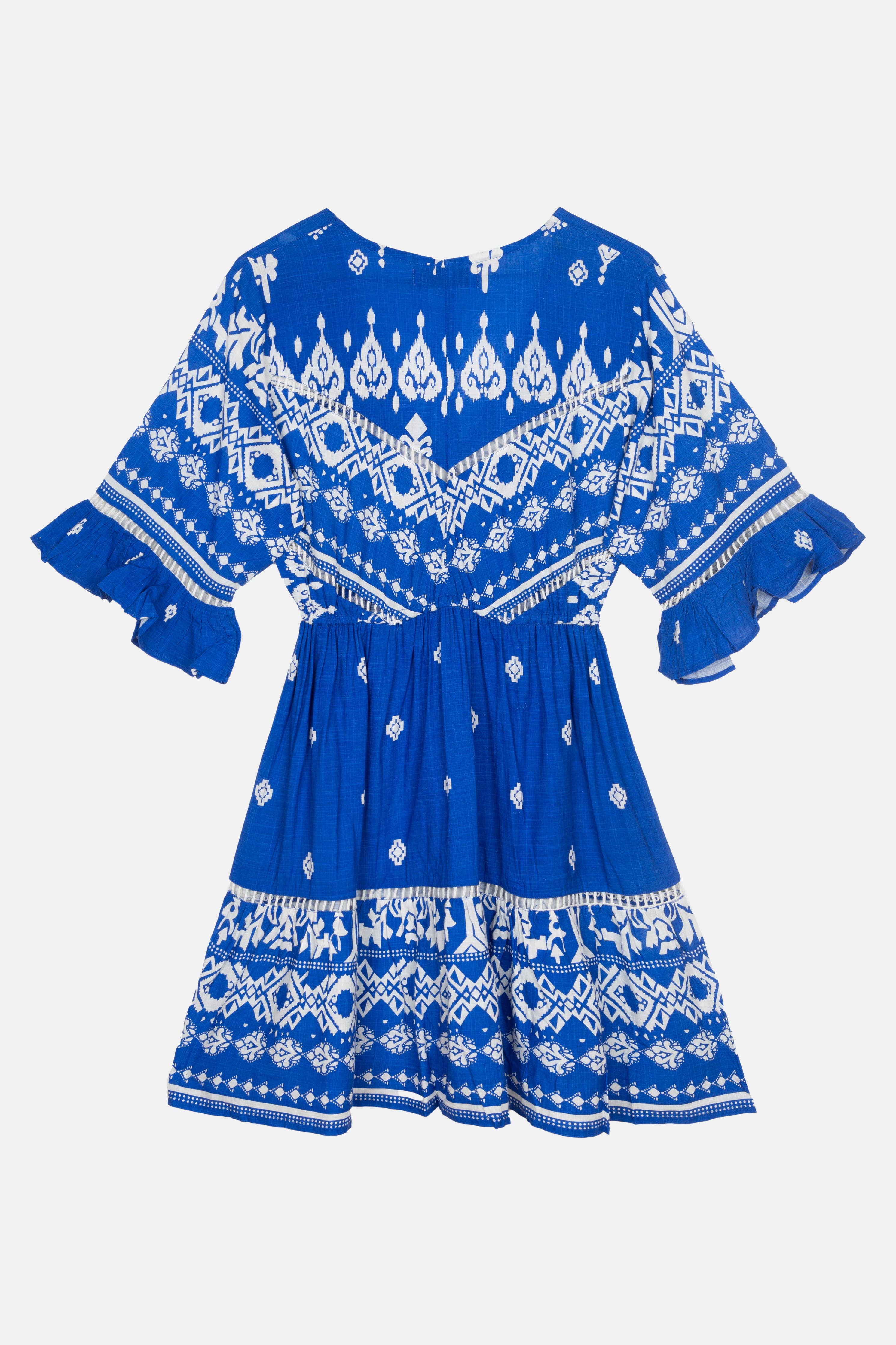 GREECE BLUE SHORT DRESS