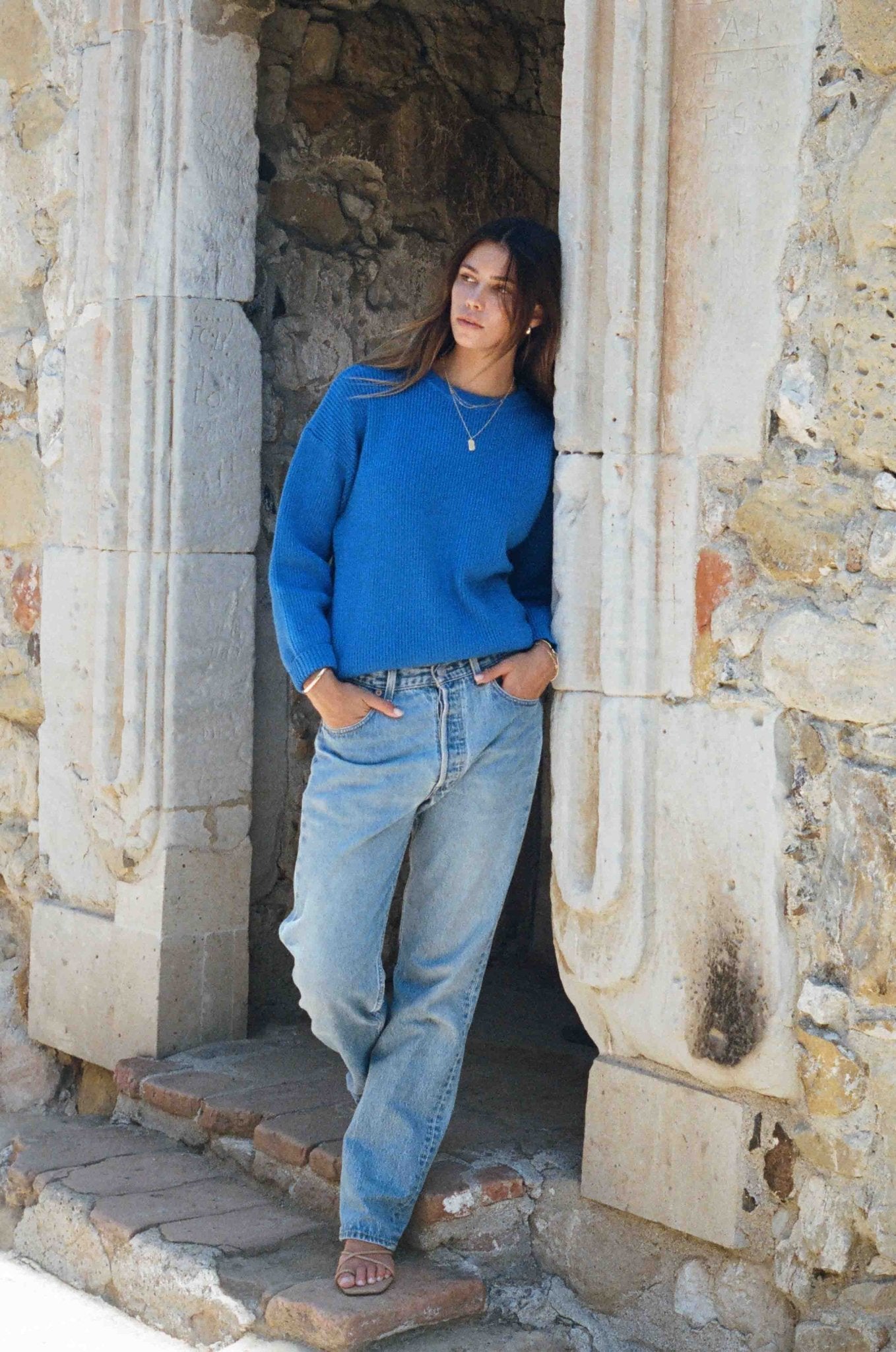 Charles Sweater - Commodore Blue