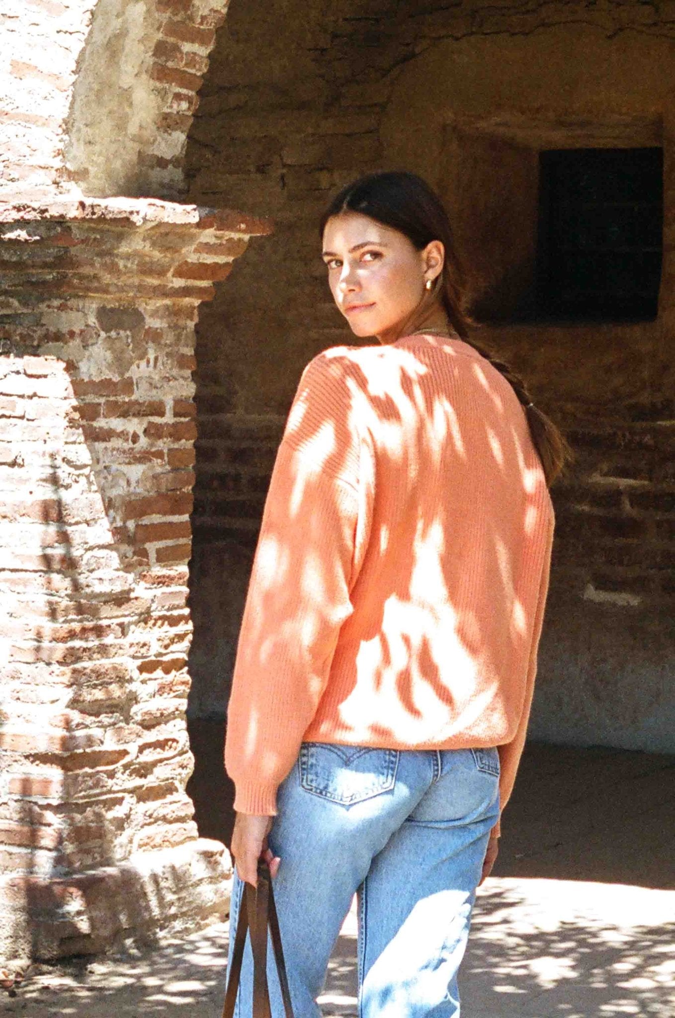 Charles Sweater - Persimmon Orange