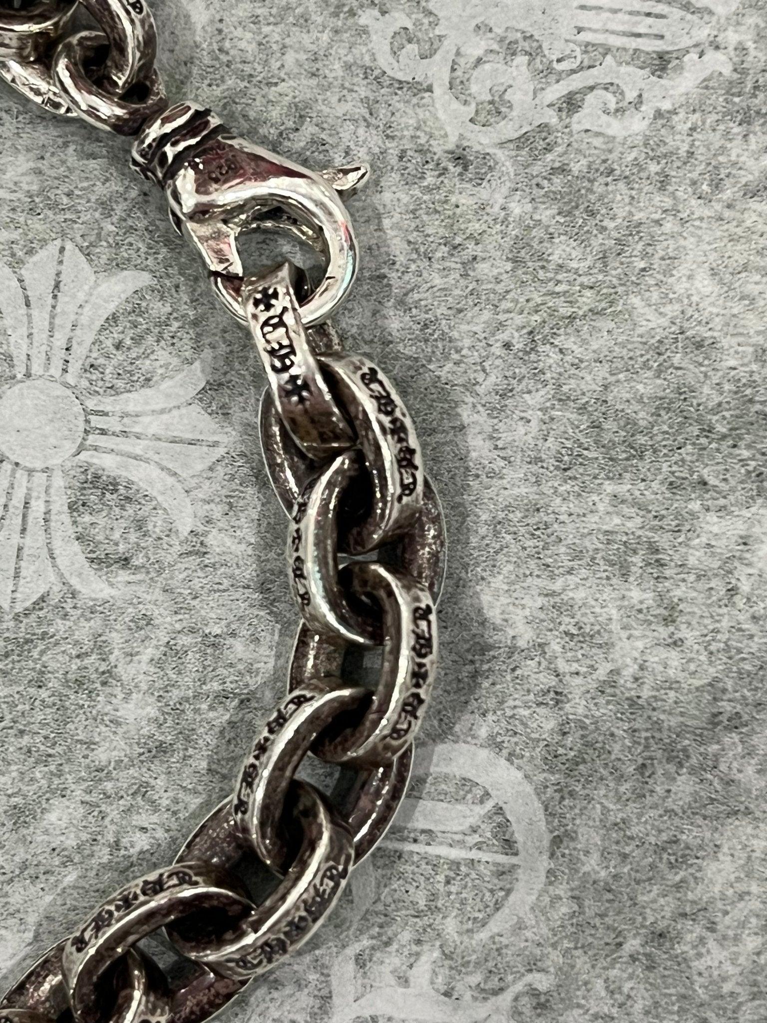 Chrome Hearts Silver Paper Chain Bracelet (8 Inches)