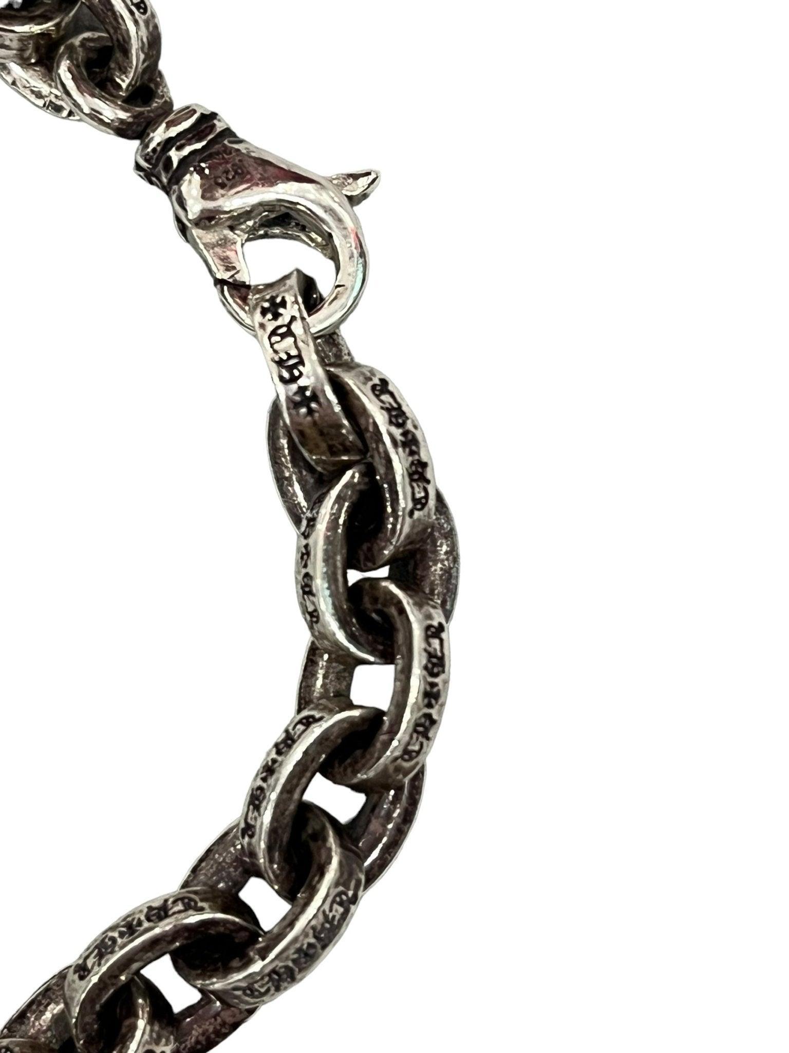 Chrome Hearts Silver Paper Chain Bracelet (8 Inches)