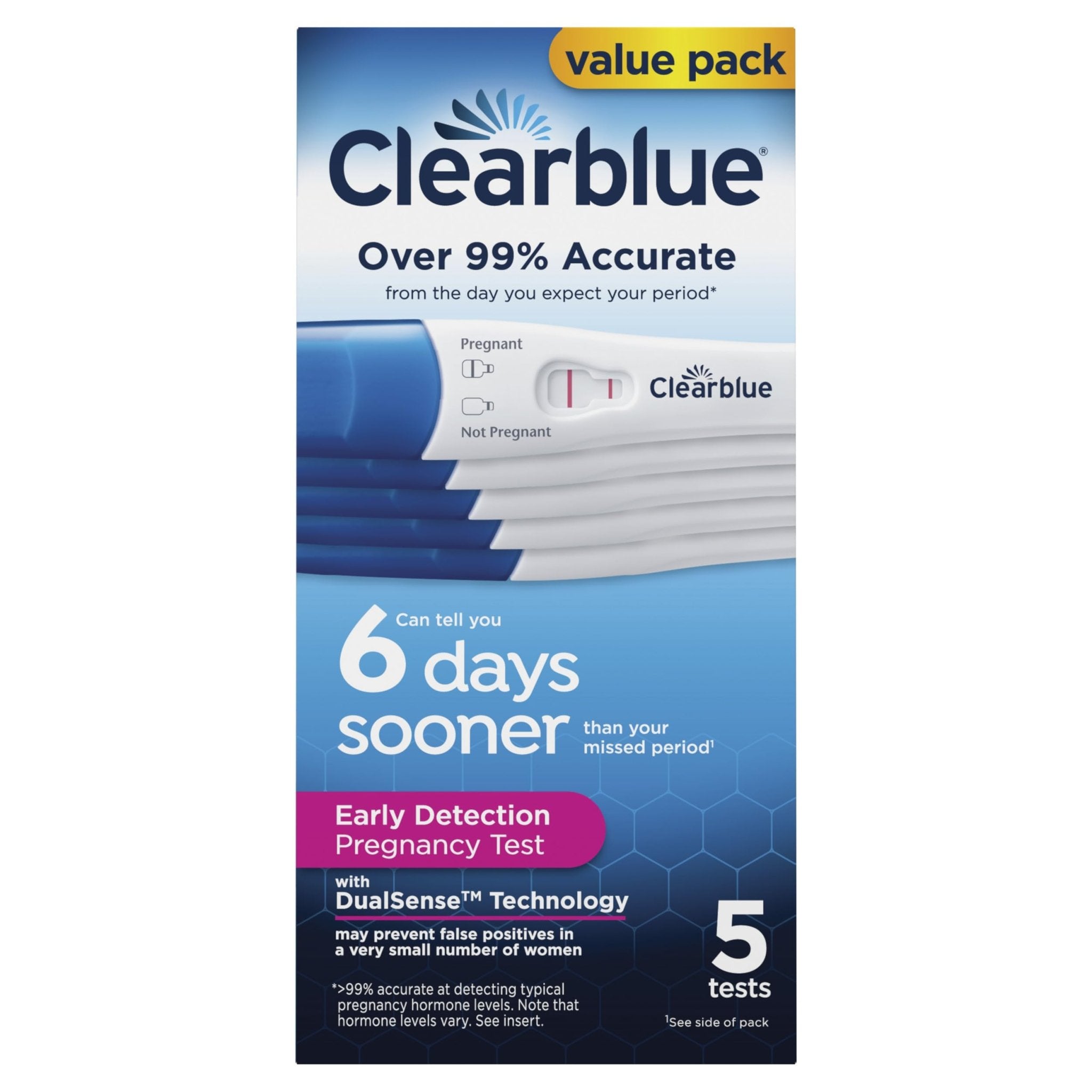 Clearblue Early Detection Pregnancy Test, 3 Ct