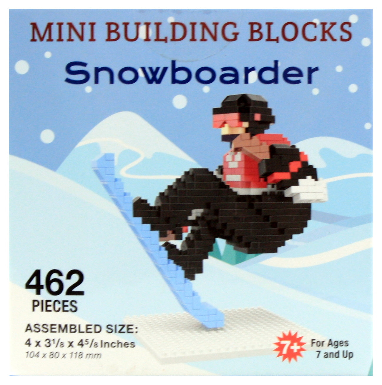 Mini Building Blocks - Snowboarder