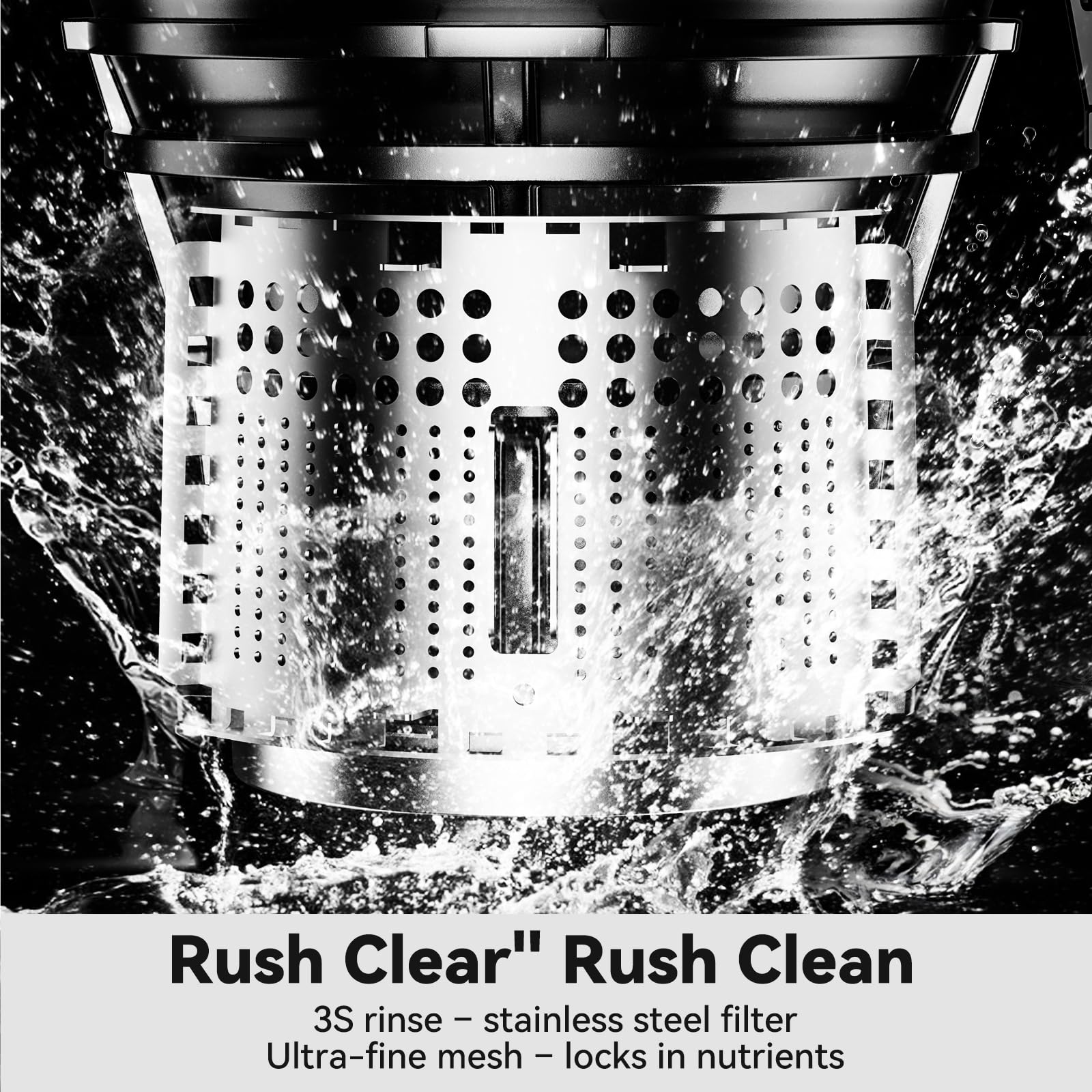 Cold Press Juicer, LINKChef Slow Masticating Juicer Machines with No-Prep 4.35" Large Feed Chute & Upgraded Auger for Whole Vegetables and Fruits, 42oz Capacity, Easy to Clean, Light Green