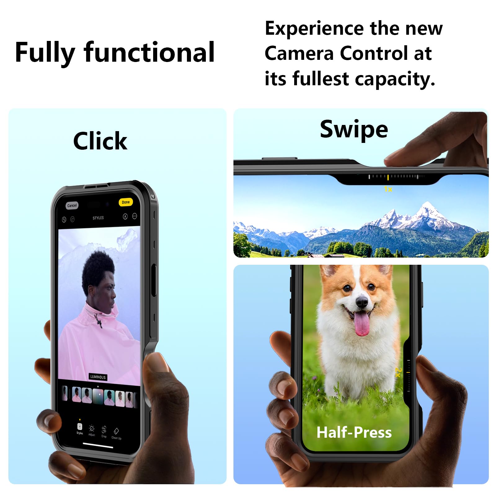 Compatible with iPhone 16 Pro Max Waterproof Case, Shockproof Phone Case with Built in Screen Protector, Full Body Protective Case for iPhone 16 Pro Max 6.9 inch 2024 (Black, 16 Pro Max)