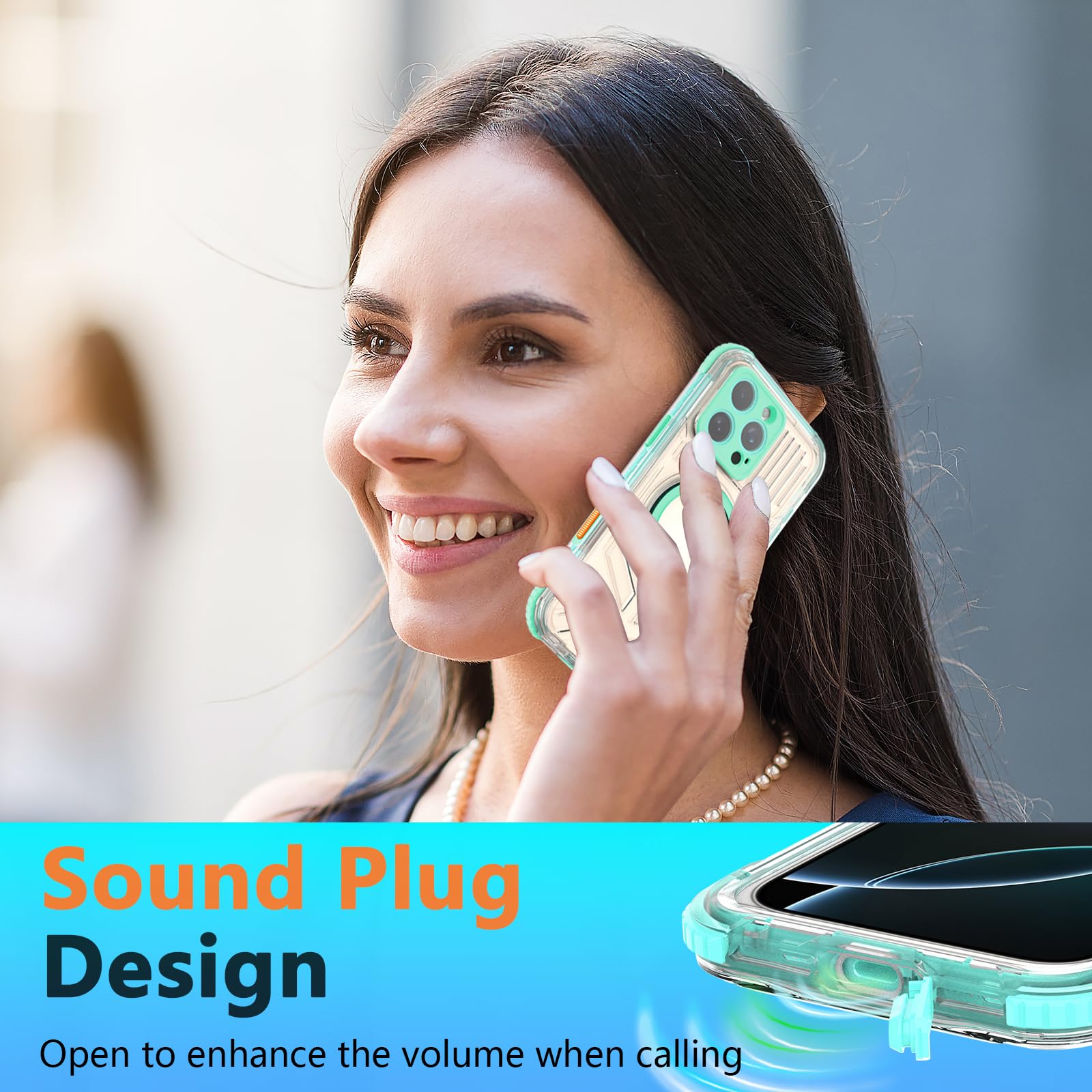 Compatible with iPhone 16 Pro Max Waterproof Case, Shockproof Phone Case with Built in Screen Protector, Full Body Protective Case for iPhone 16 Pro Max 6.9 inch 2024 (Black, 16 Pro Max)