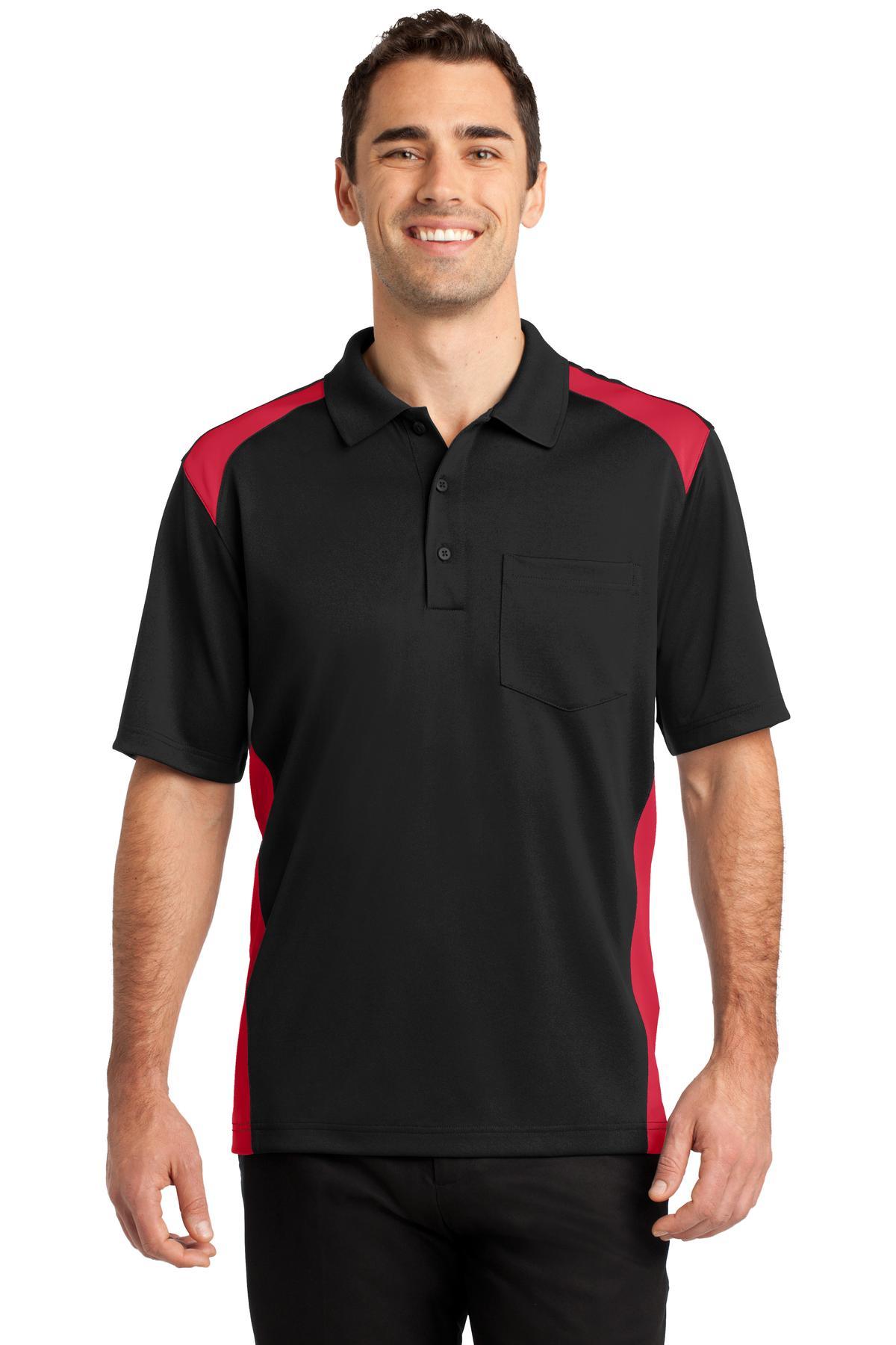 CornerStone Select Snag-Proof Two Way Colorblock Pocket Polo CS416