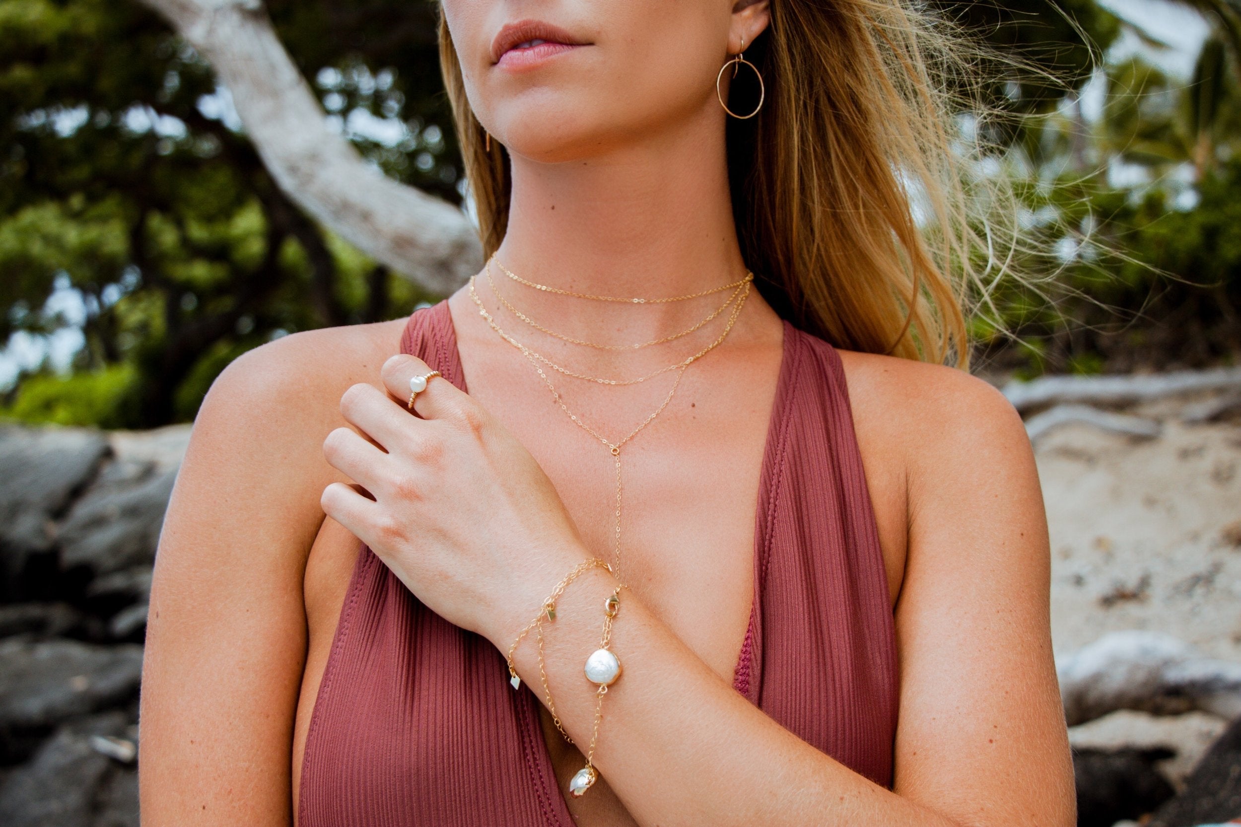The Cove Mini Hammered Hoops by Toasted Jewelry