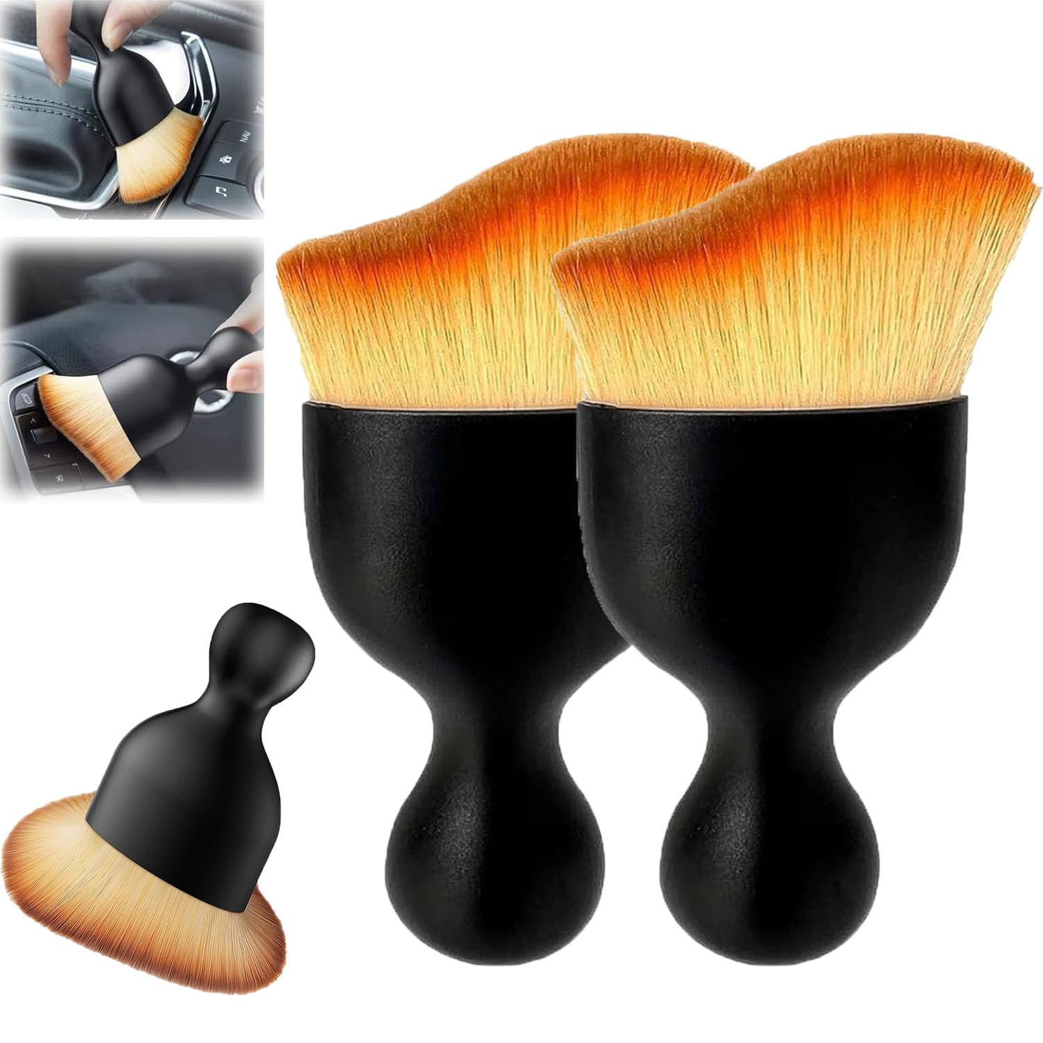 Cozy Home Car Brush, Kelansu Car Brush, Kelansu Brush for Car, Automotive Interior Dusting Brush, Dusting Brush for Car Interior, Car Interior Dust Sweeping Soft Brush, Super Soft (2)