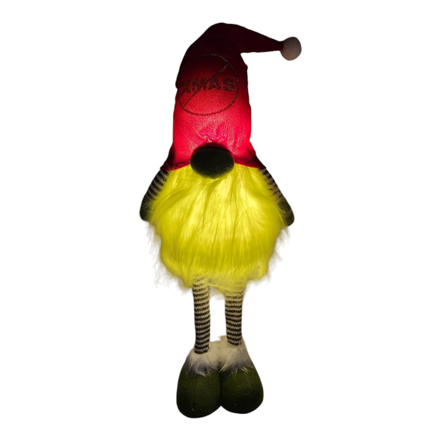 Lighted Grumpy Gnome - 2 Foot Tall - Anti-XMAS