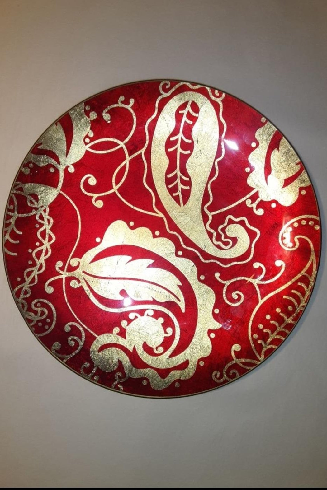 "Merry" Glass Platter