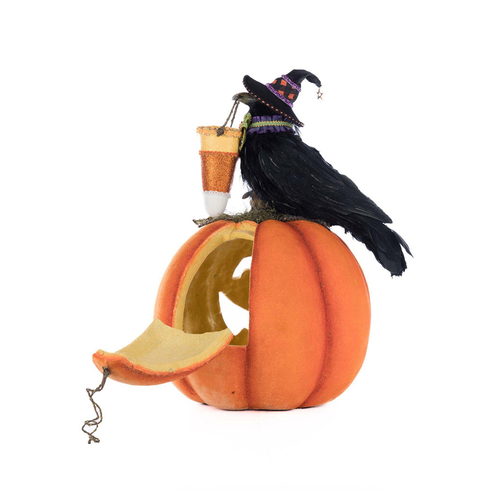 Crow with Pumpkin Tabletop by Katherine's Collection