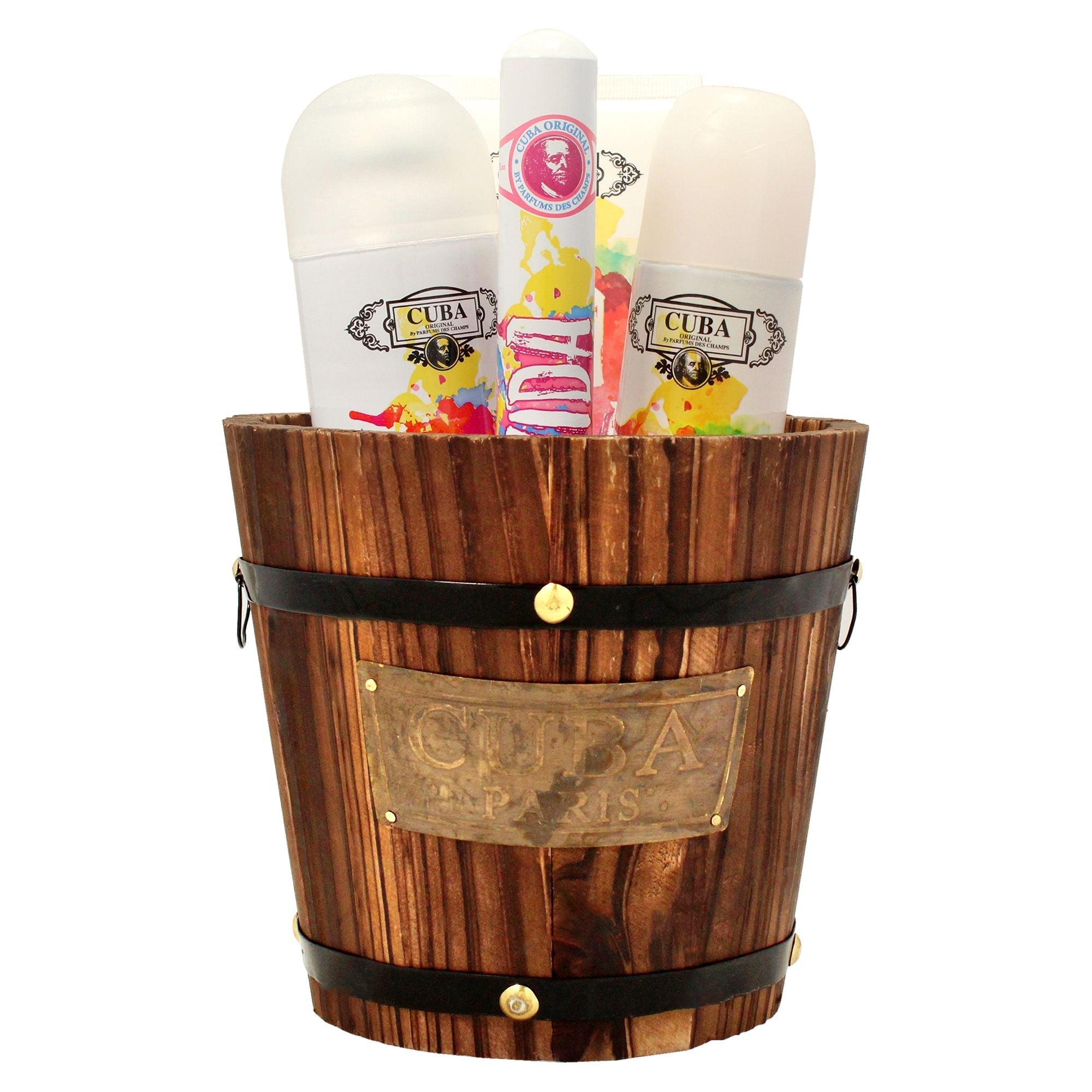 Cuba La Vida by Cuba for Women - 4 Pc Gift Set 3.3oz EDP Spray, 1.17oz EDP Spray, 6.6oz Body Spray, 6.6oz Body Lotion