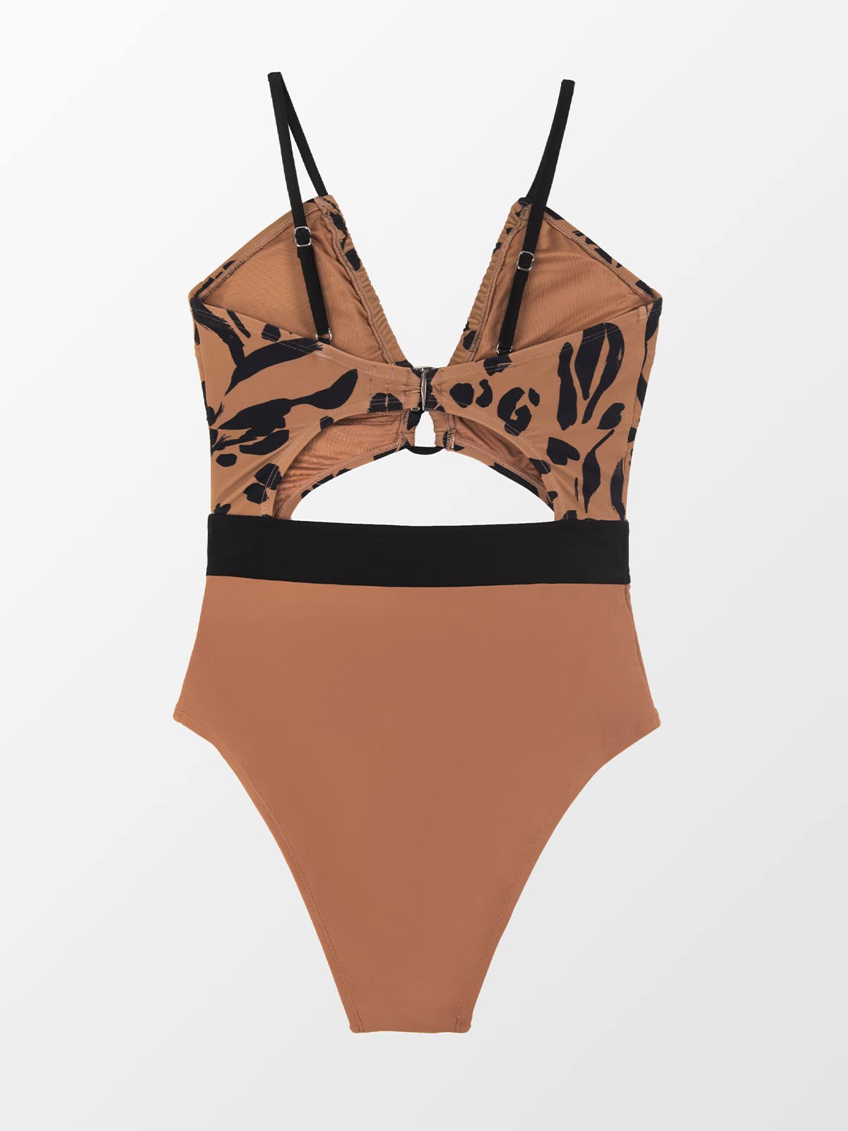 CUPSHE Women's One Piece Swimsuit Plunge Neckline Cutout Criss Cross Bathing Suit