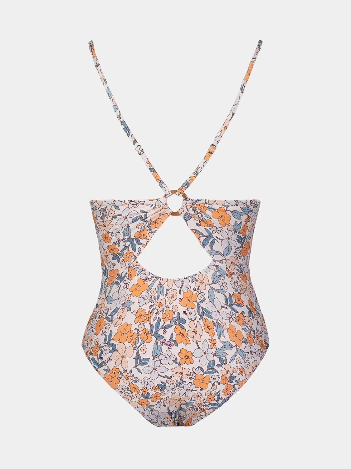 CUPSHE Women's One Piece Swimsuits Bathing Suits Cutout V Neck Tummy Control Adjustable Straps O Ring