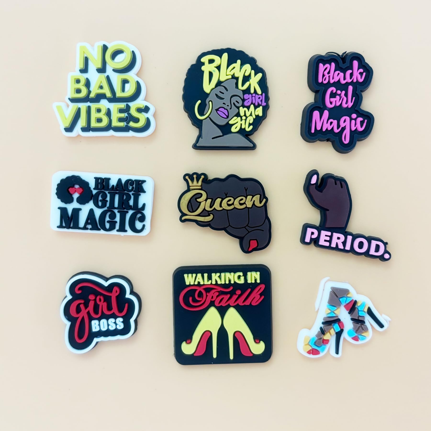 Cute Flower Shoe Charms for Girls, 34Pcs Pink Hippie PVC Shoe Decoration Charms for Clog Sandals, DIY Pearl Accessories for Party Favor