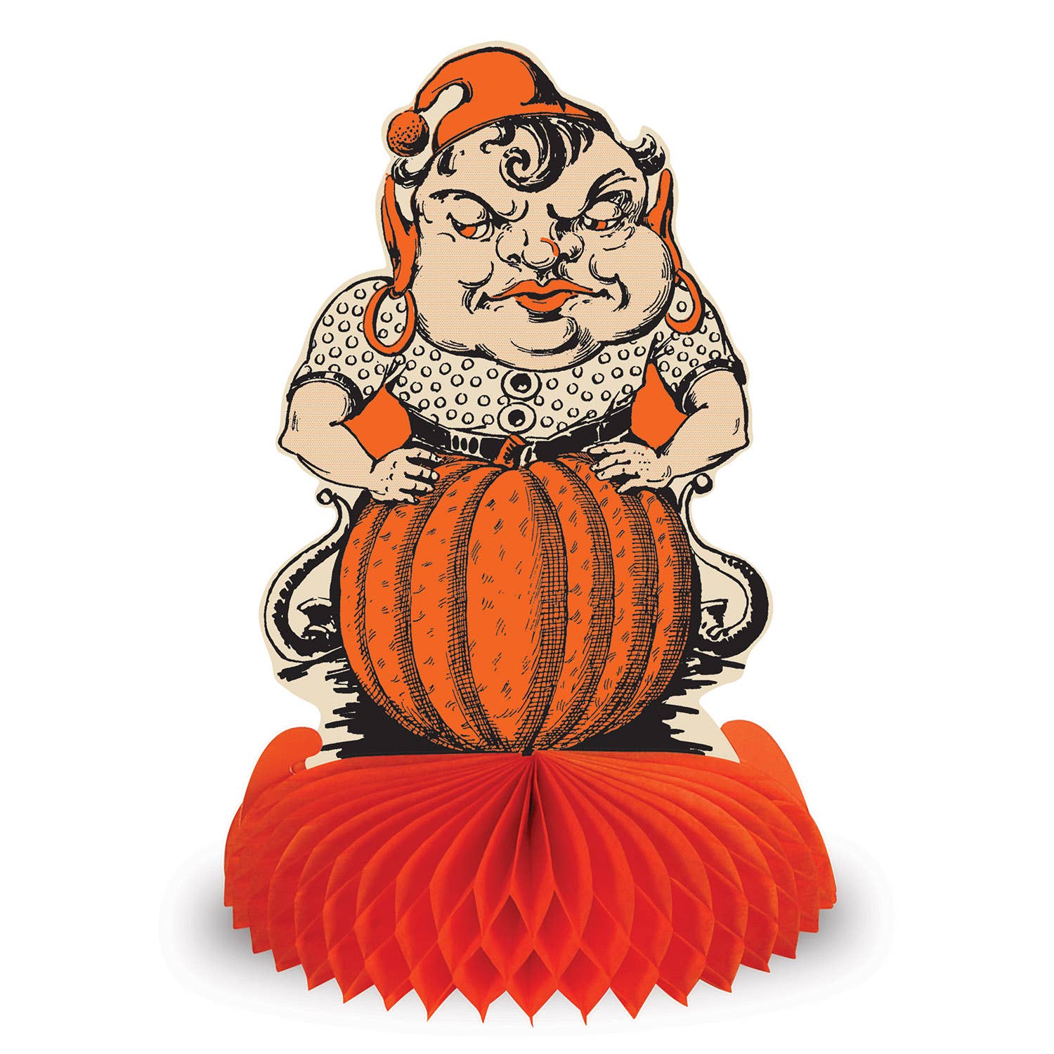 Vintage Halloween Honeycomb Centerpieces Set of 4 by Beistle
