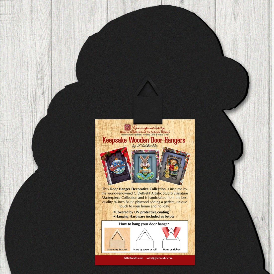 2024 Dated Christmas Village Door Decor by G. Debrekht - Christmas Santa and Snowman Decor - 8112182H-D24