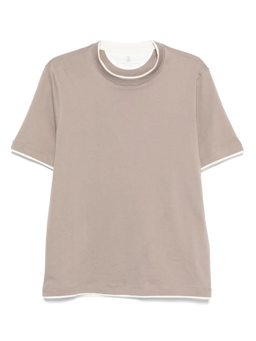 Brunello Cucinelli Men T-Shirt With Faux-Layering