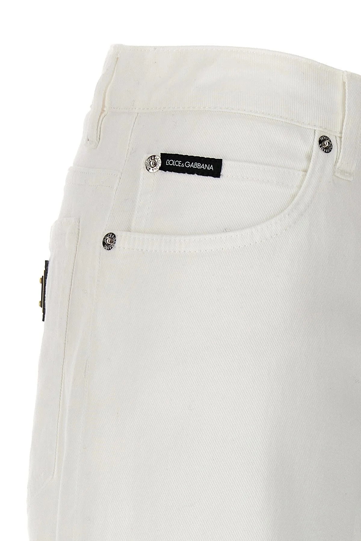 Dolce & Gabbana Women Logo Plaque Jeans