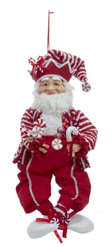 Kringles 18 Inch Hanging Elf - Holding Cookies
