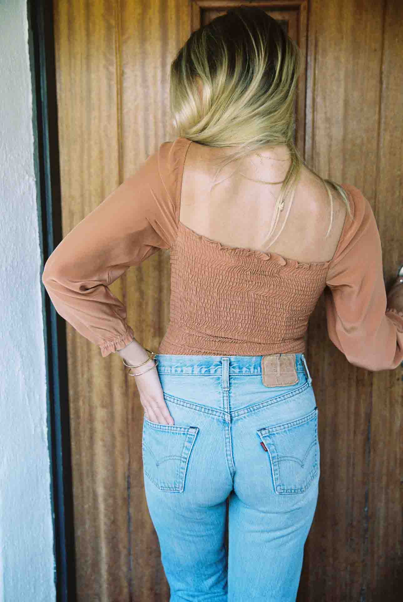 Dakota Top - Penny Long Sleeve Silk Top