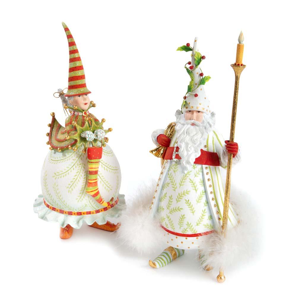 Dash Away Candlelight Santa Figure by Patience Brewster