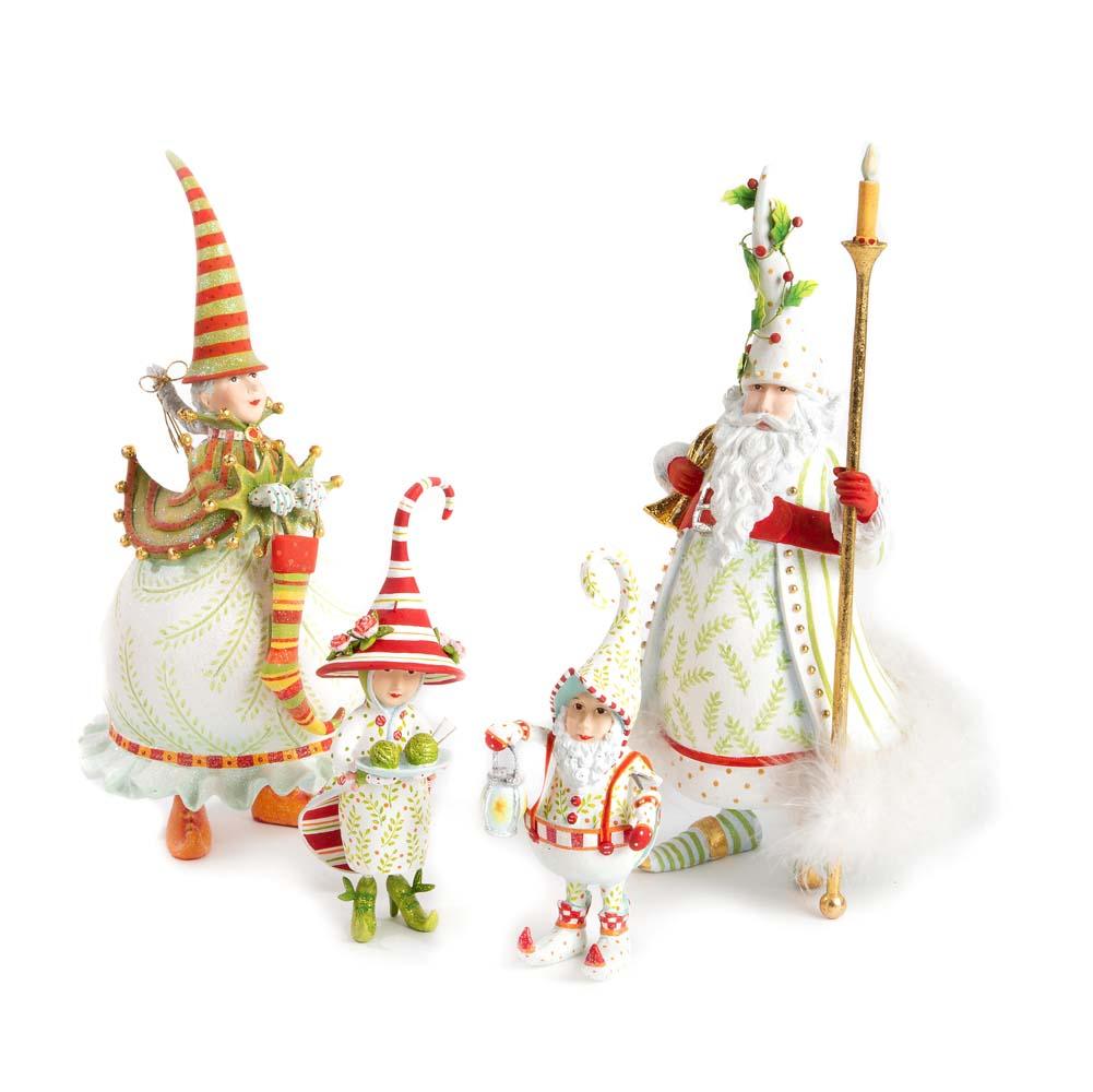 Dash Away Candlelight Santa Figure by Patience Brewster