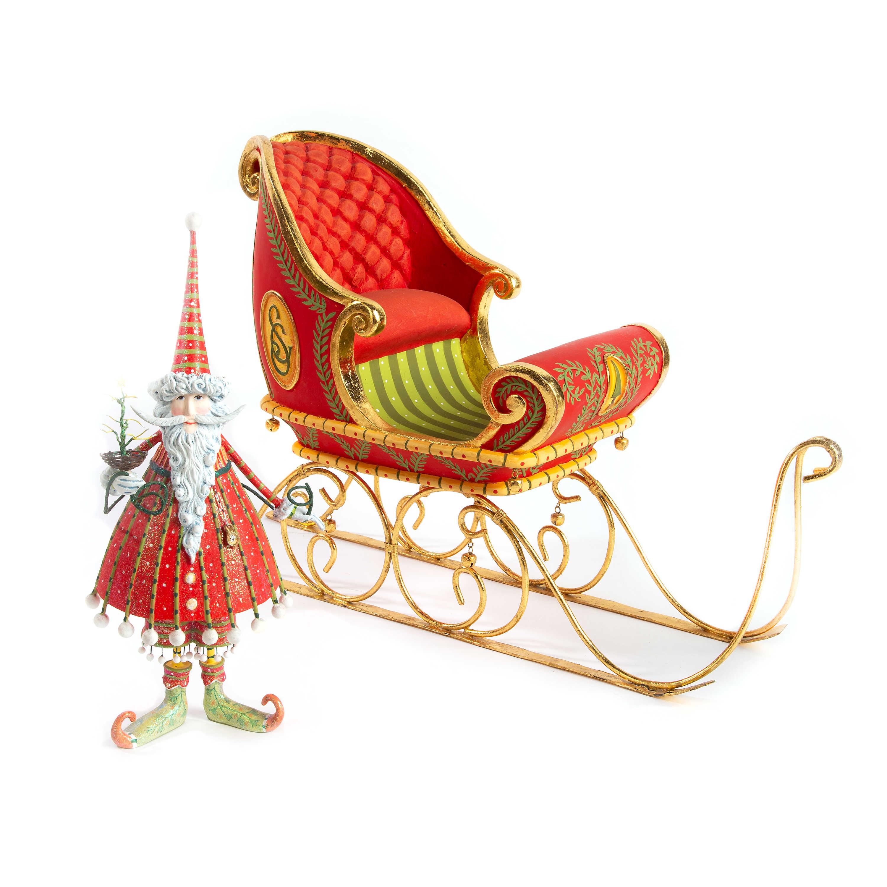 Dash Away Dashing Santa Figure by Patience Brewster