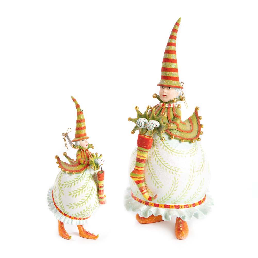 Dash Away Mrs. Santa Figure by Patience Brewster