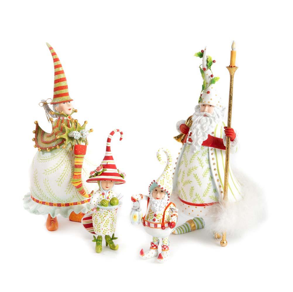Dash Away Mrs. Santa Figure by Patience Brewster