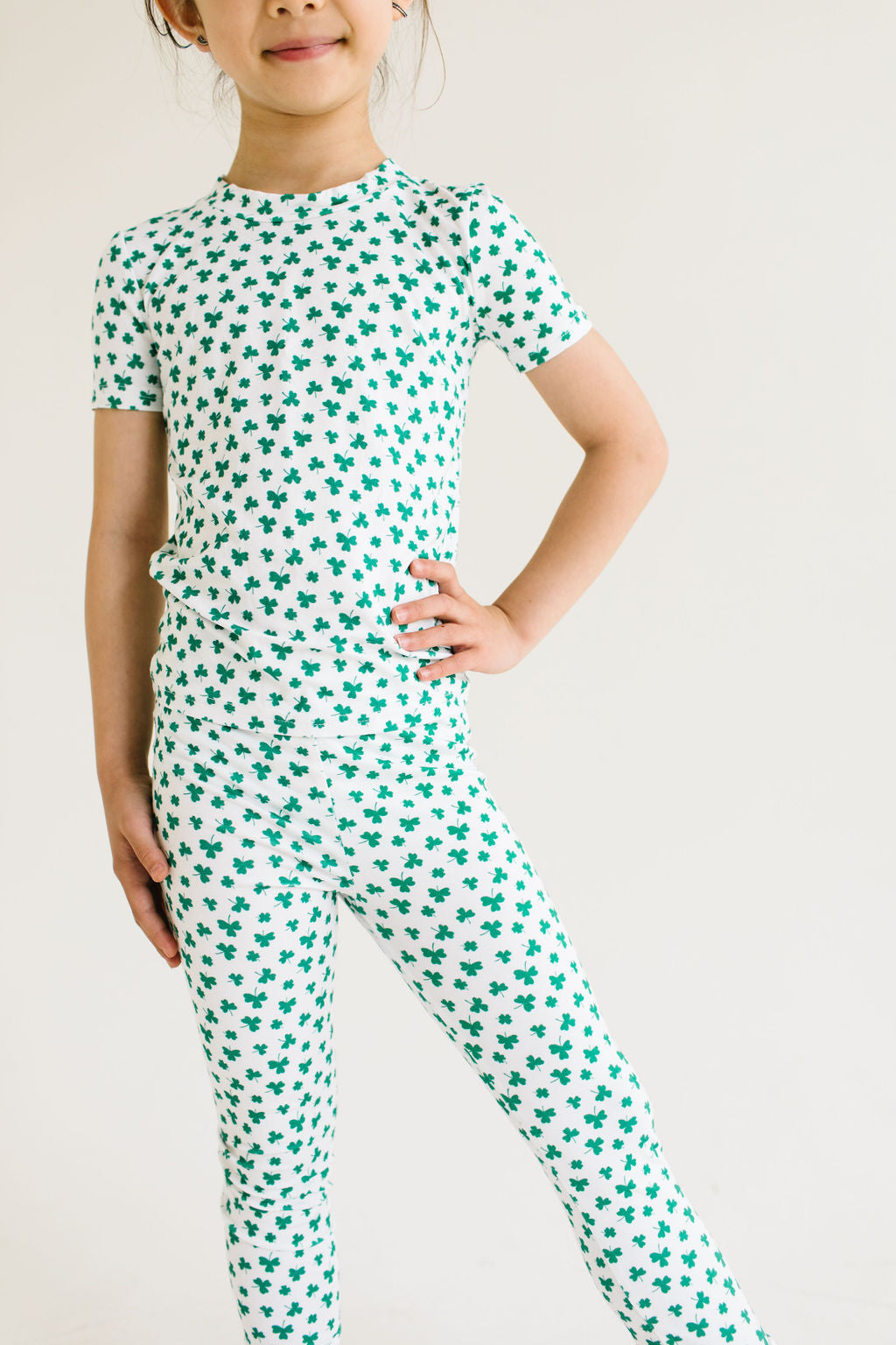 Short Sleeve Bamboo PJ - Shamrock
