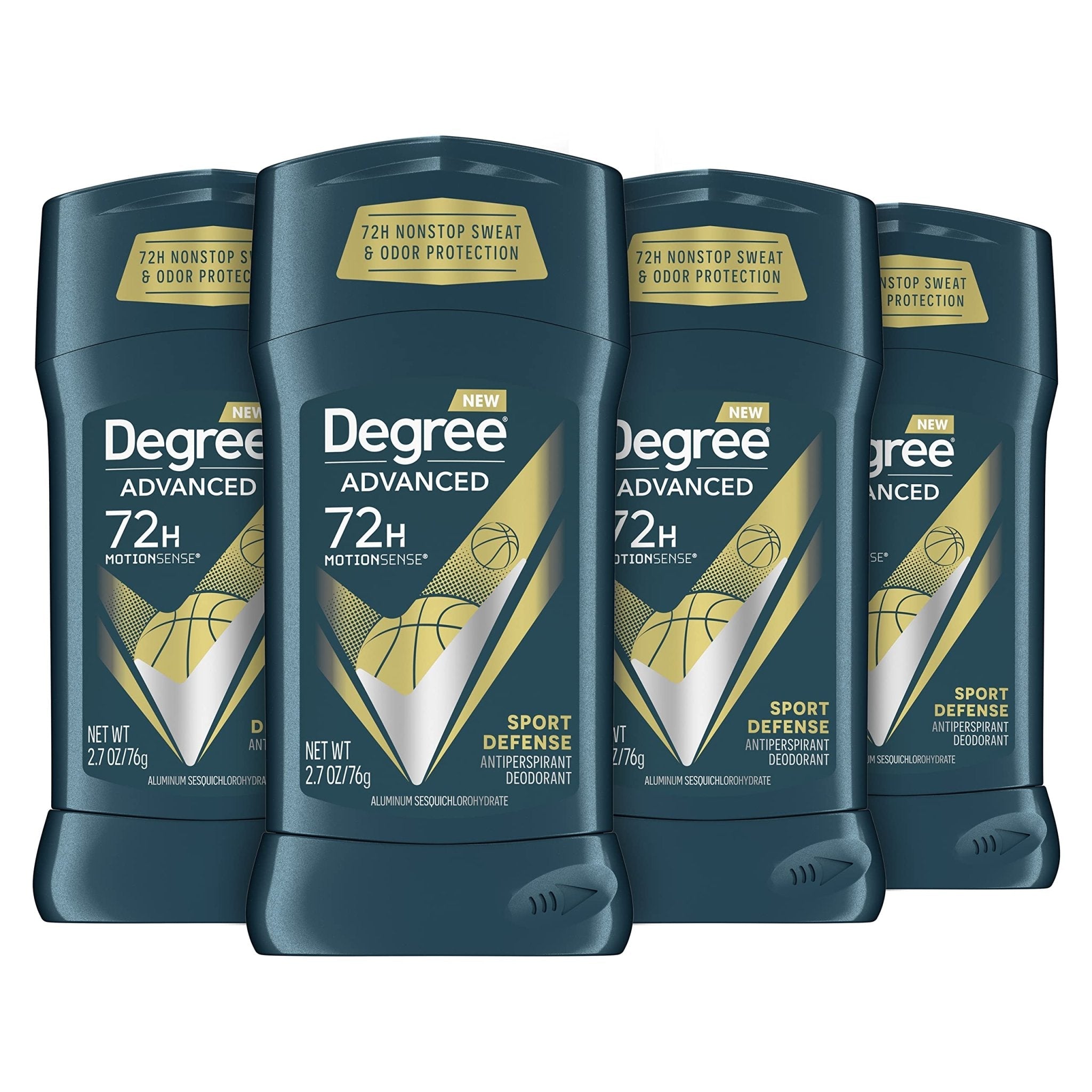 Degree Men Antiperspirant Deodorant Adventure Freshness and Odor Protection Deodorant for Men 2.7 Oz, (Pack of 4) Woodsy, Stick